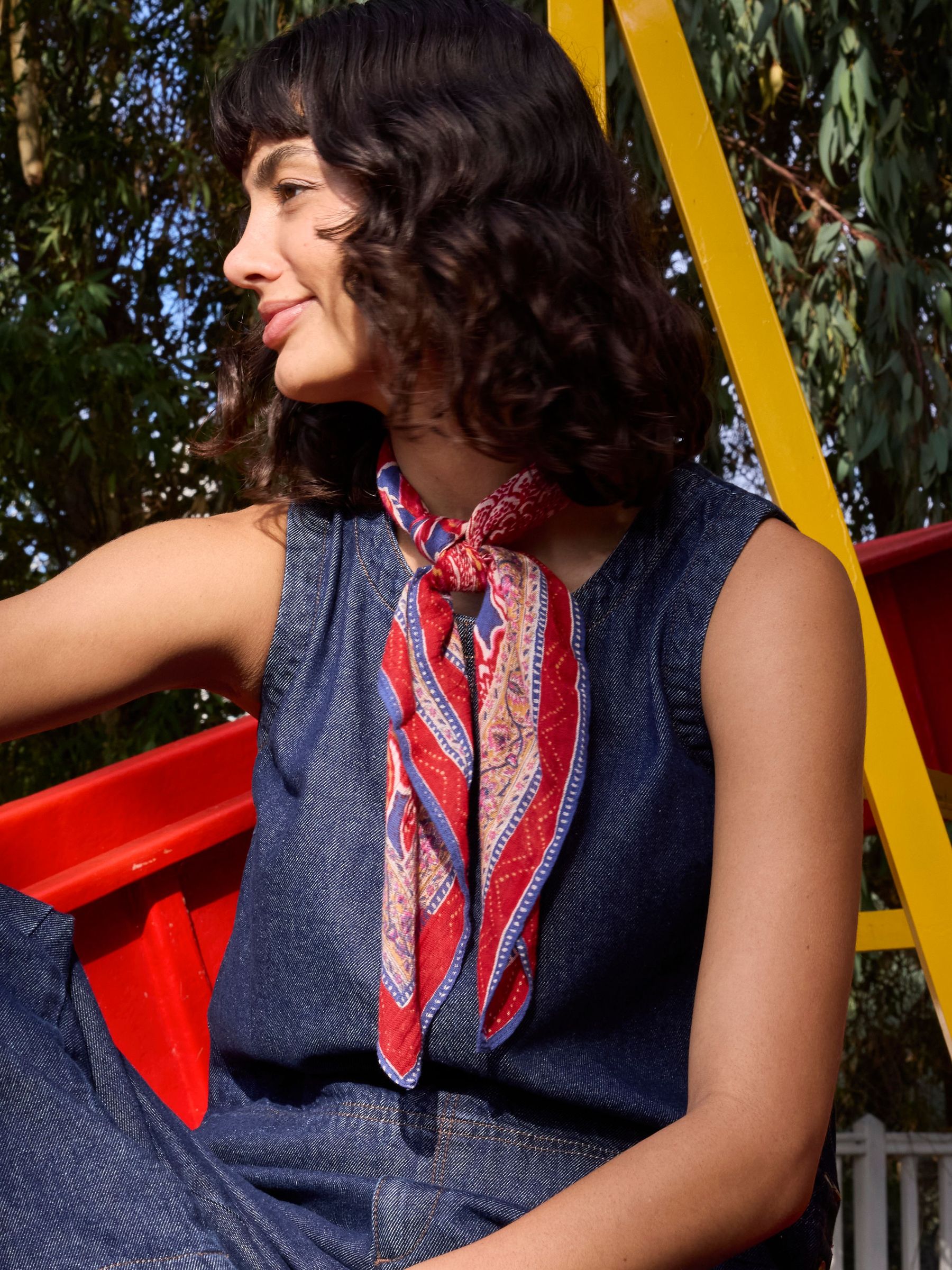 Blue Utopia Printed Hair Scarf (AC4536) | €18
