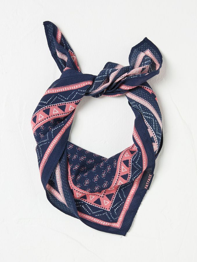 Navy Dobby Square Scarf (AC4539) | €15.50