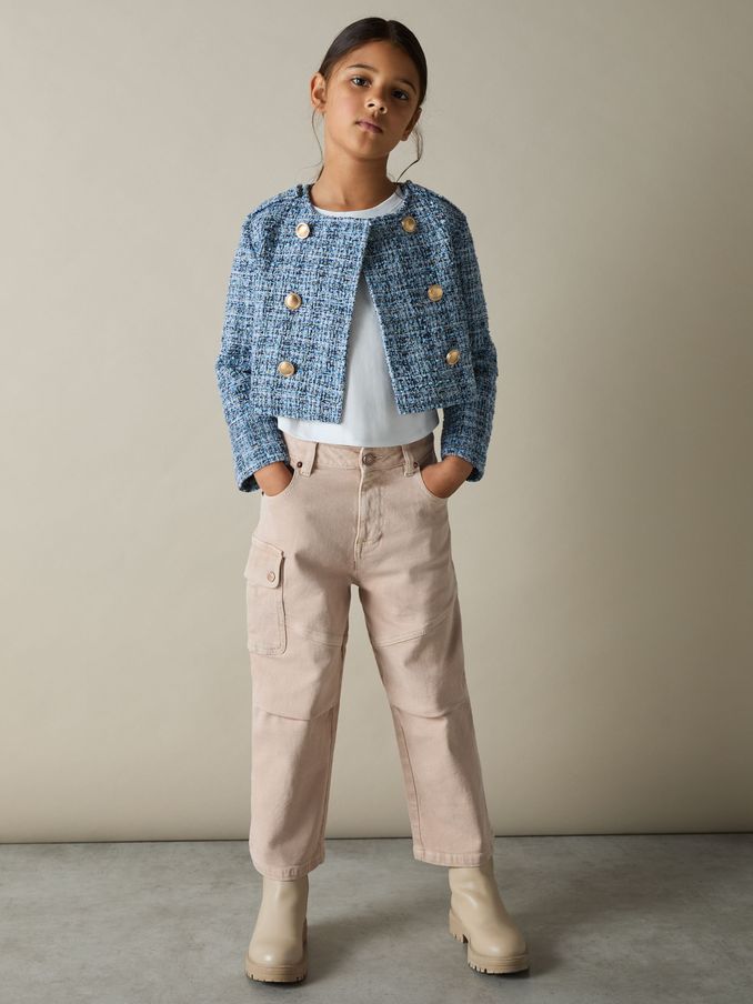 4-9 yrs Straight-Leg Patch Pocket Jeans in Camel (AC4752) | US$80