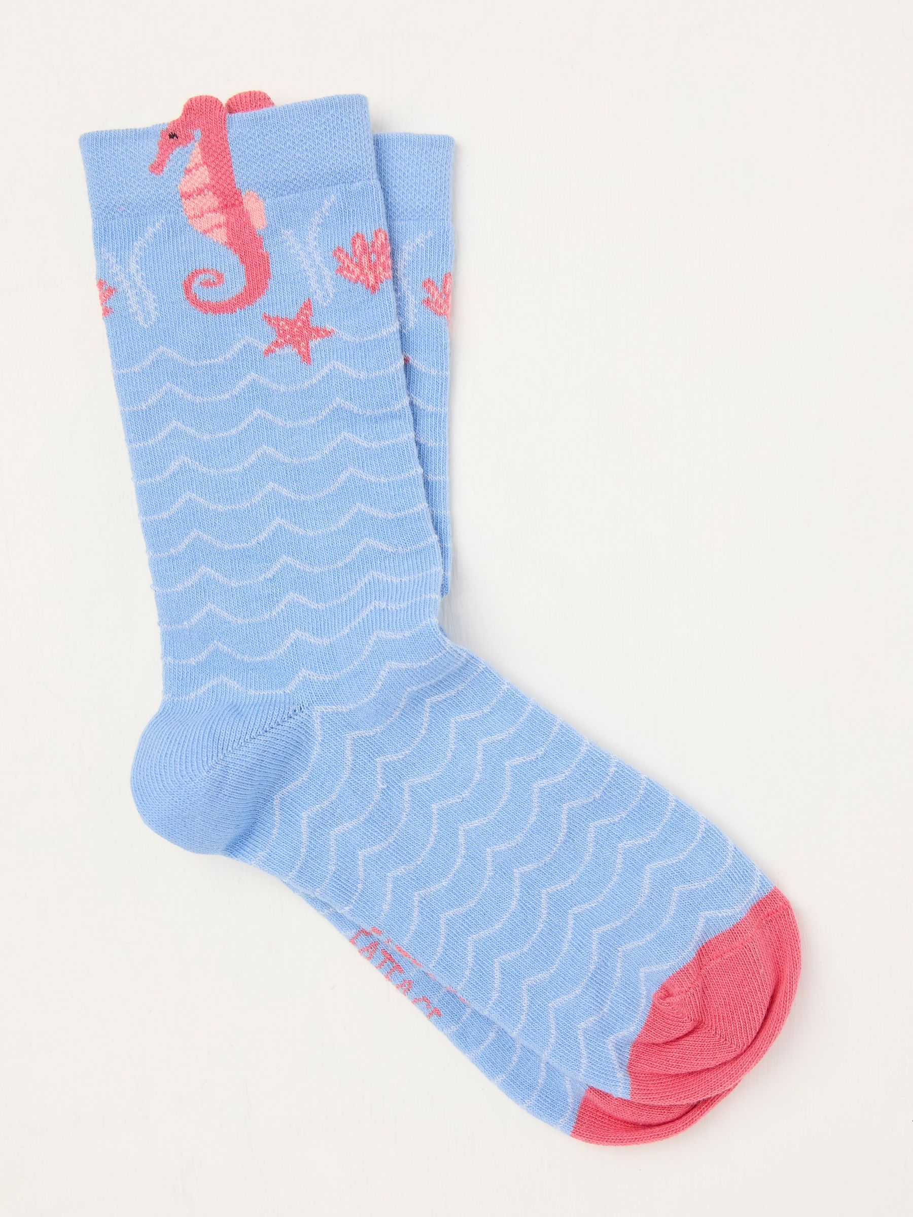 Blue Seahorse Socks (AC5384) | $12