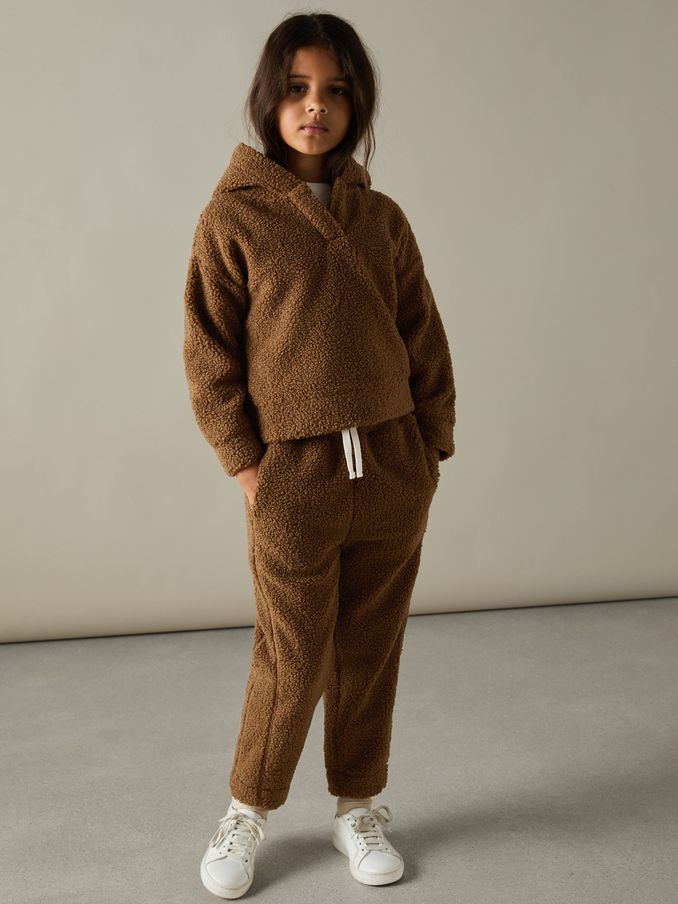 4-9 yrs Borg Hoodie And Joggers Set in Brown (AC6803) | €95