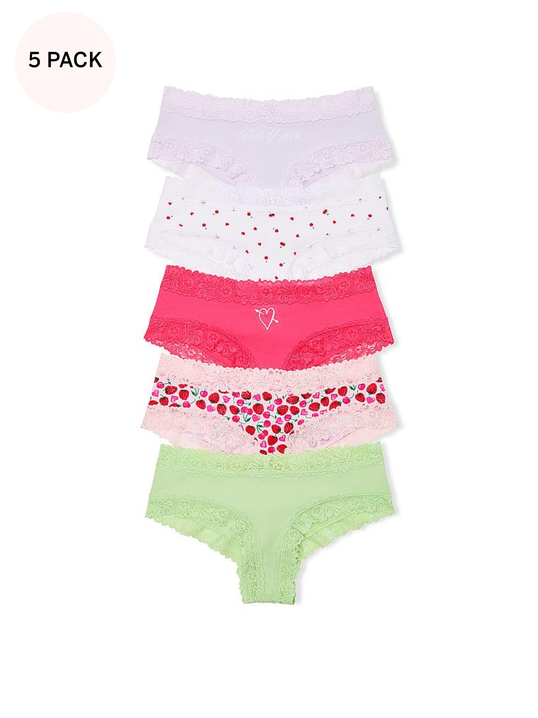 Purple/White/Pink/Green Cheeky 5 Pack Knickers (AC7496) | €31