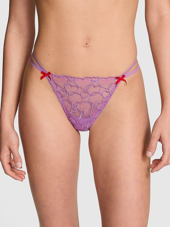 Grape Taffy Purple G String Lace Knickers (AC7540) | €10.50