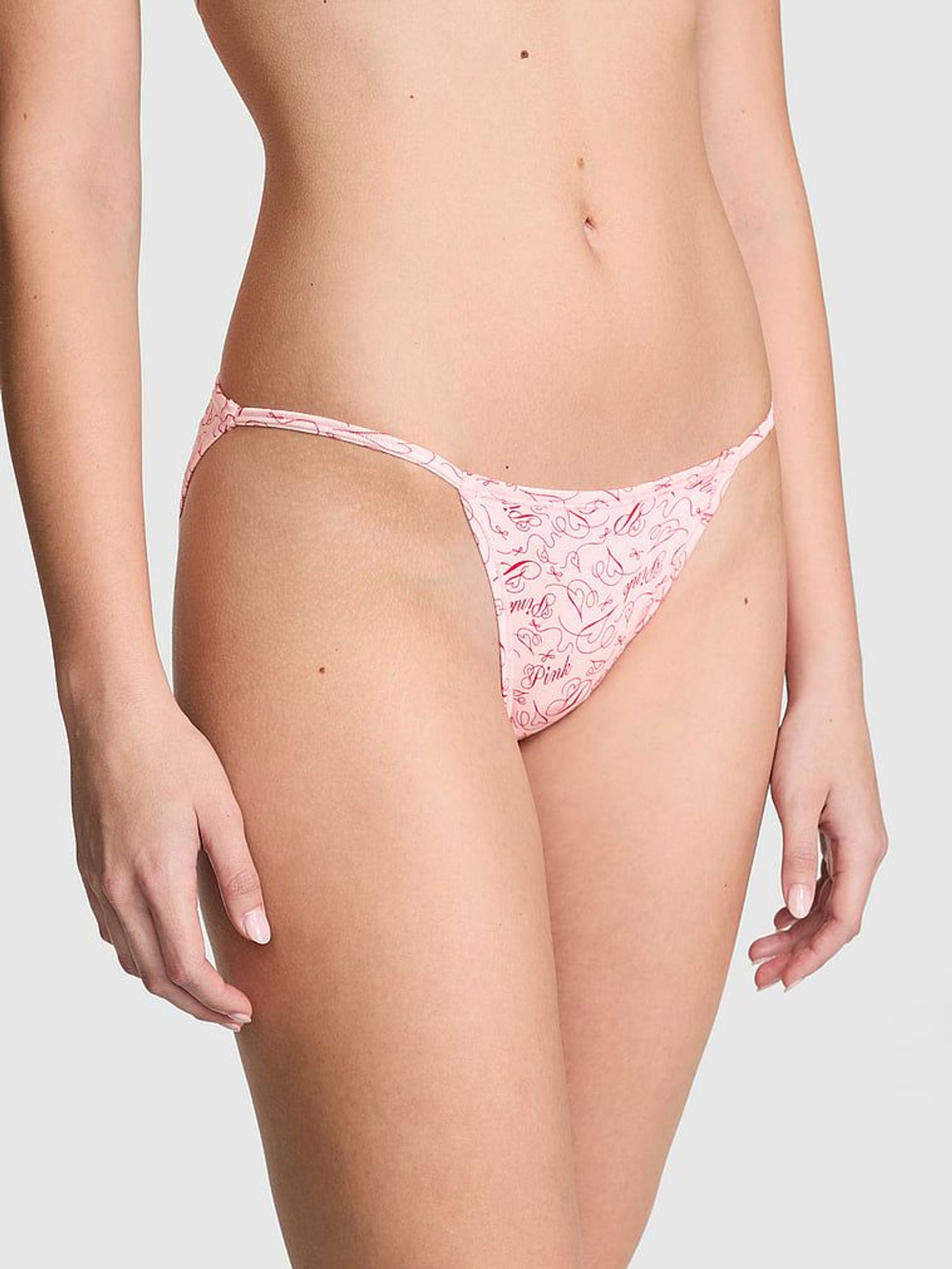 Angel Pink Cotton String Bikini Knickers (AC8988) | €10.50