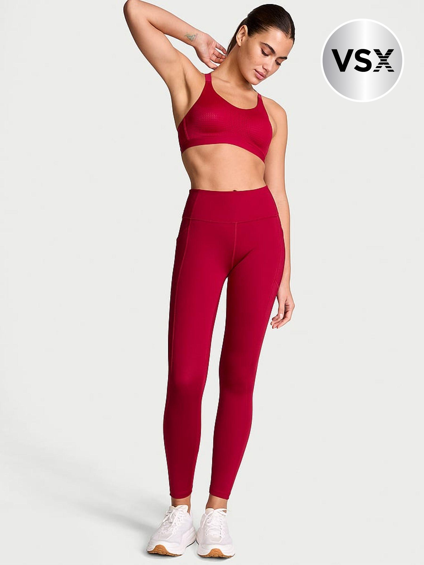 Red Lacquer 7/8 Length Essential Pocket Leggings (AC8991) | €40