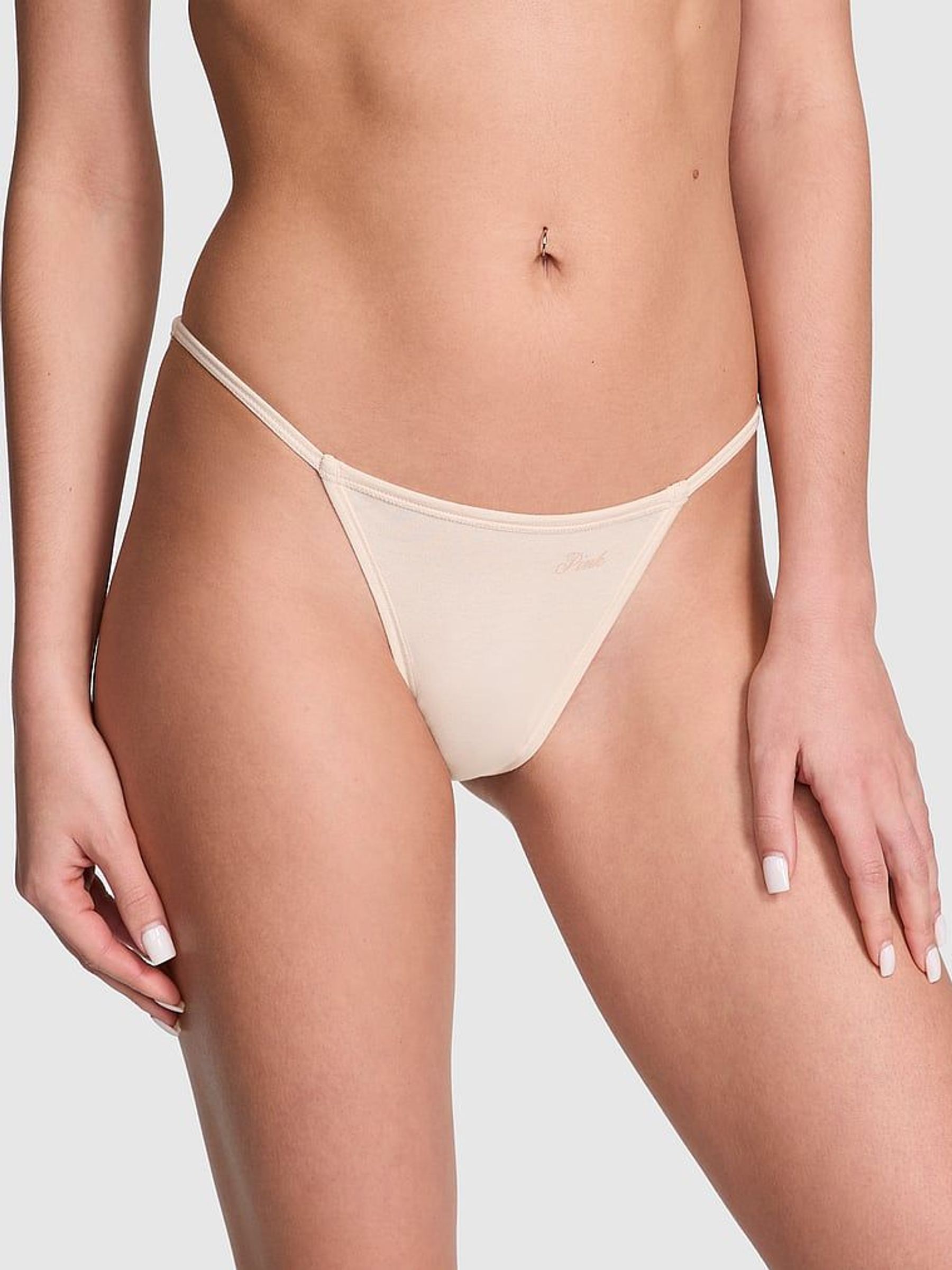 Marzipan Nude Cotton String Bikini Knickers (AC9000) | €10.50