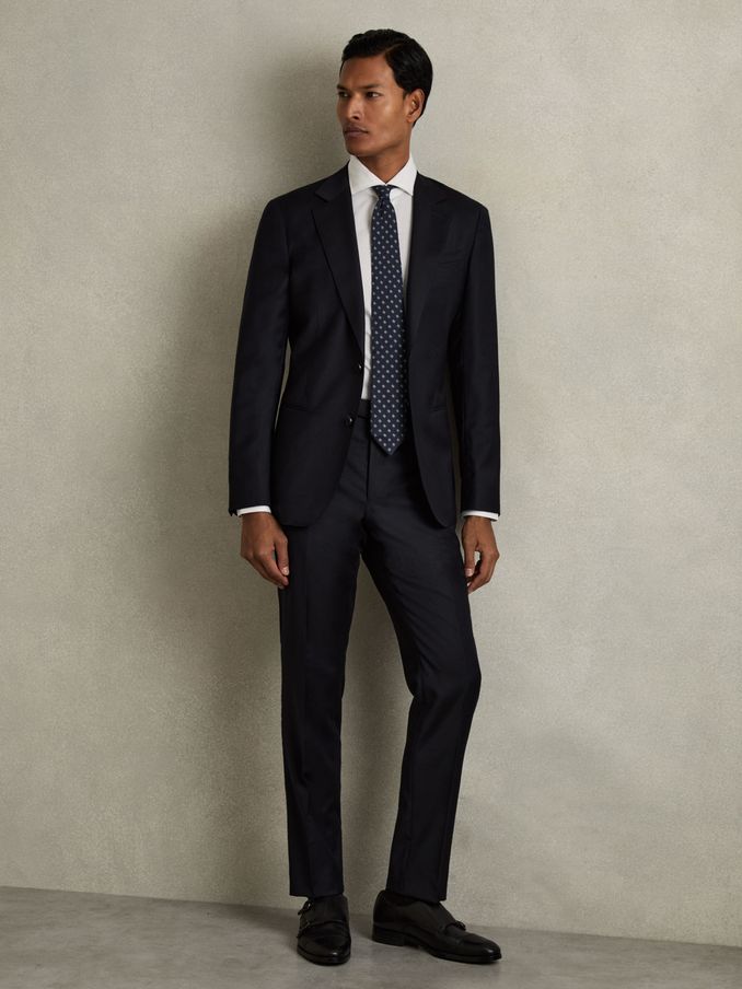 Slim-Fit Wool Suit Trousers in Navy (AC9321) | €170