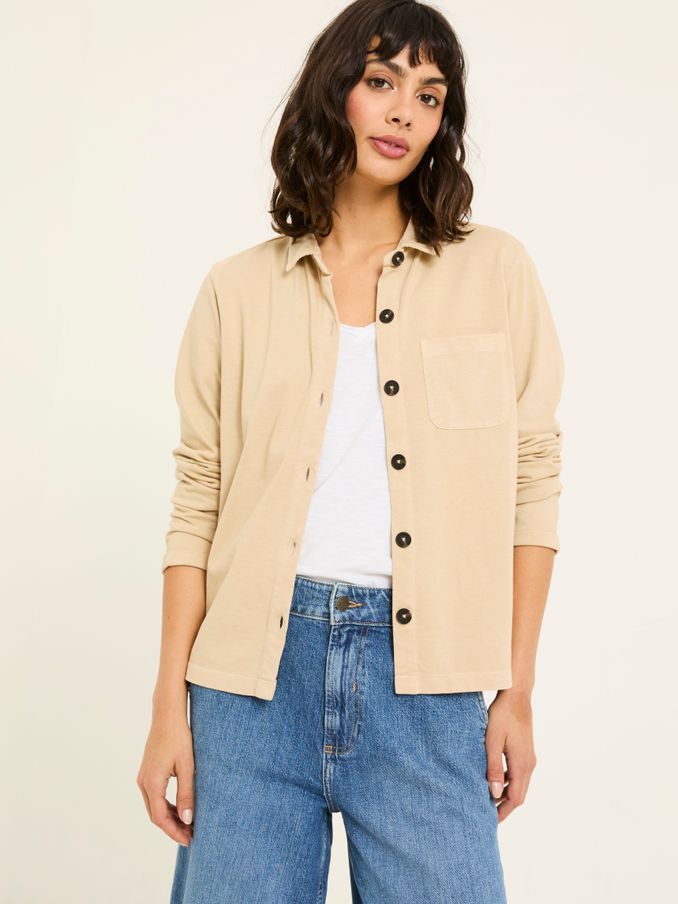 Jess Natural 100% Cotton Jersey Shirt (AD3732) | €55