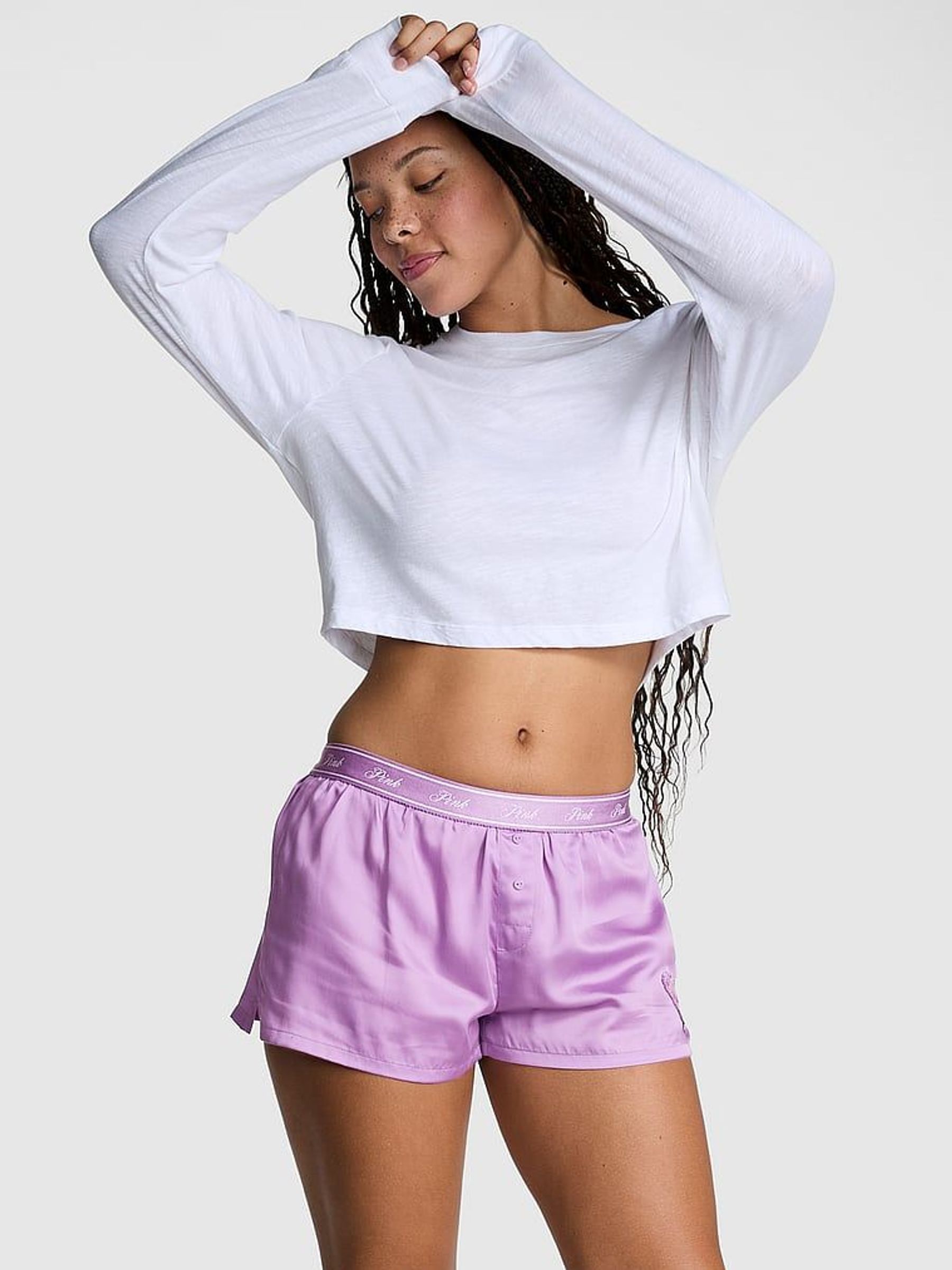 Grape Taffy Purple Short TENCEL™ Pyjama Bottoms (AD4262) | €29