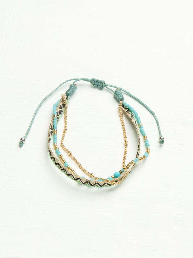 Teal Blue Woven Bracelet (AD4936) | €13.50