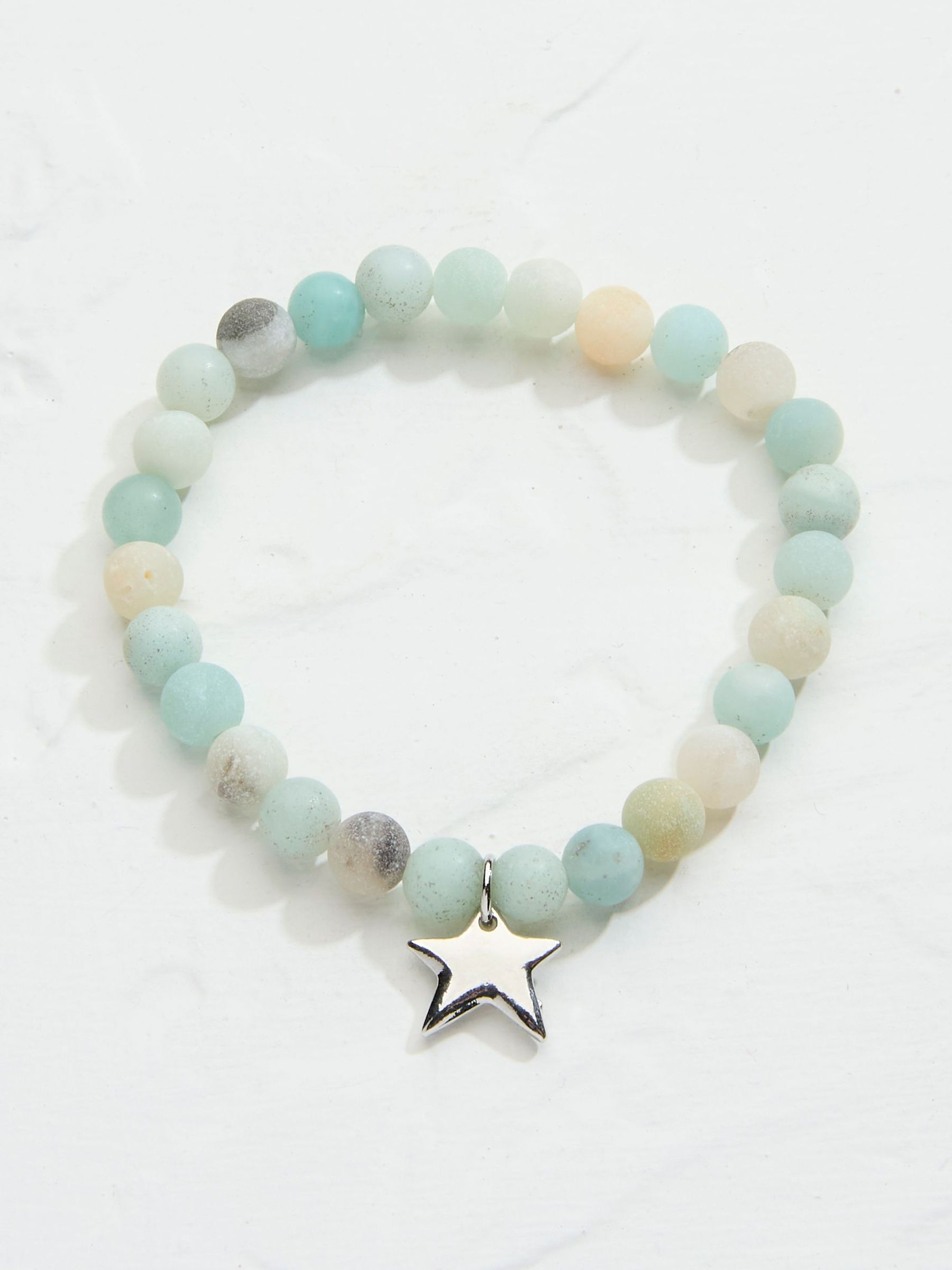 Green Amazonite Gemstone Stretch Bracelet (AD4938) | €13.50