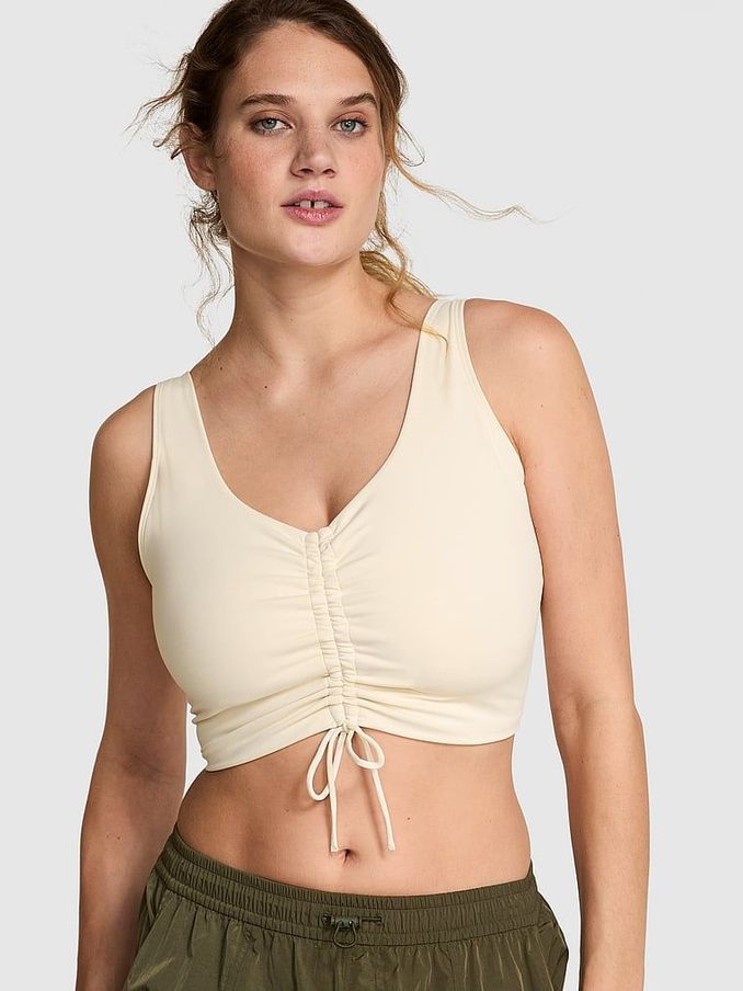 White Shell Relay Cinched Plunge Bra (AD8643) | €33