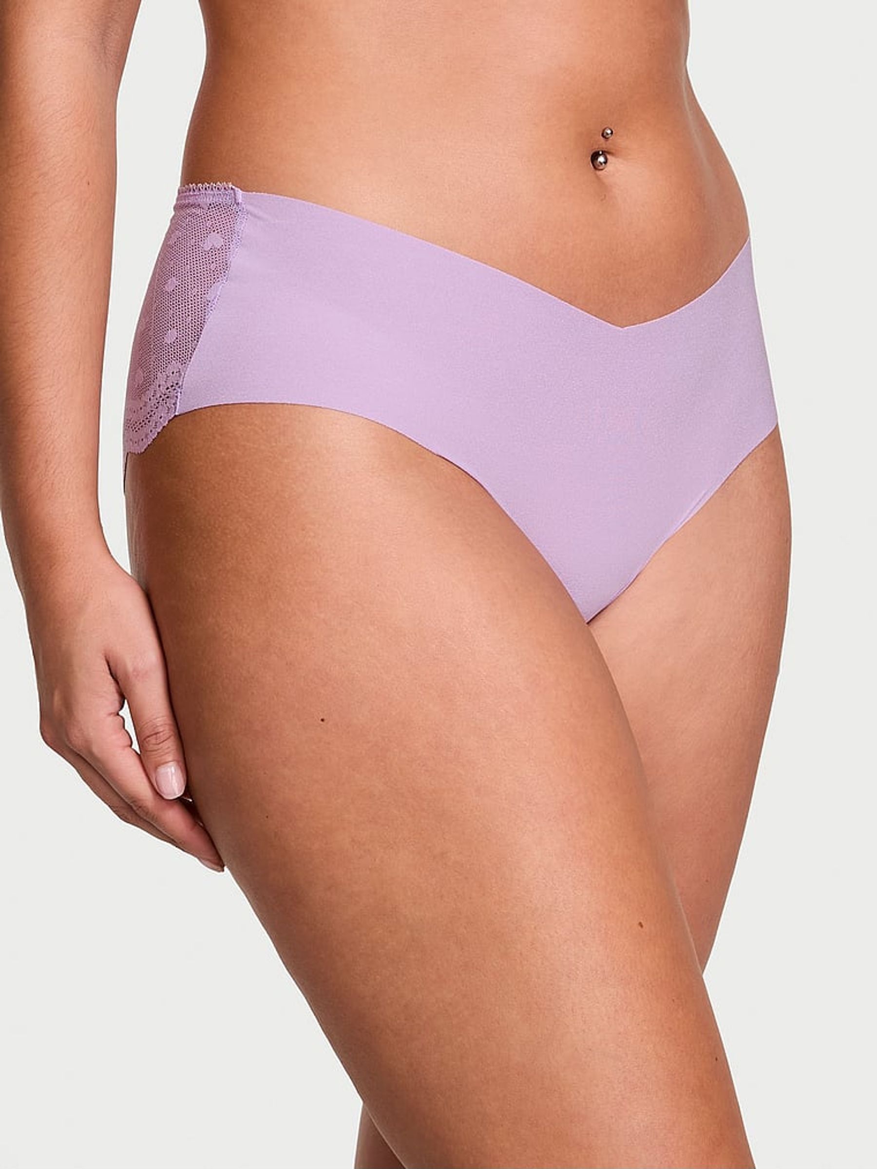 Charmed Violet Purple Hipster Heart Mesh Back Knickers (AD8650) | €10.50