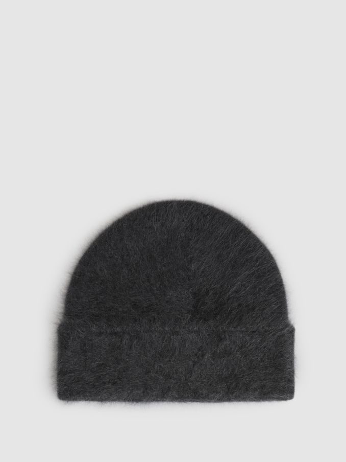 Cashmere Beanie in Charcoal (AD9409) | €82