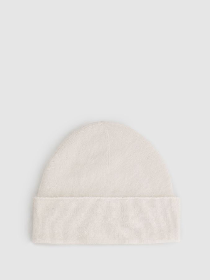 Cashmere Beanie in Cream (AD9422) | €82