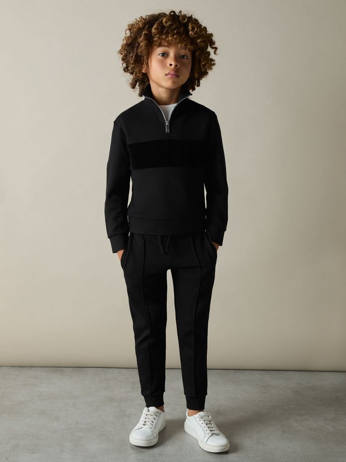 9-13 yrs Relaxed Drawstring Joggers in Black (AD9433) | US$60