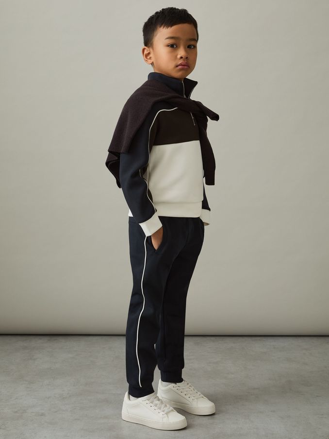 3-9 yrs Joggers in Navy/ Off White (AD9448) | US$55