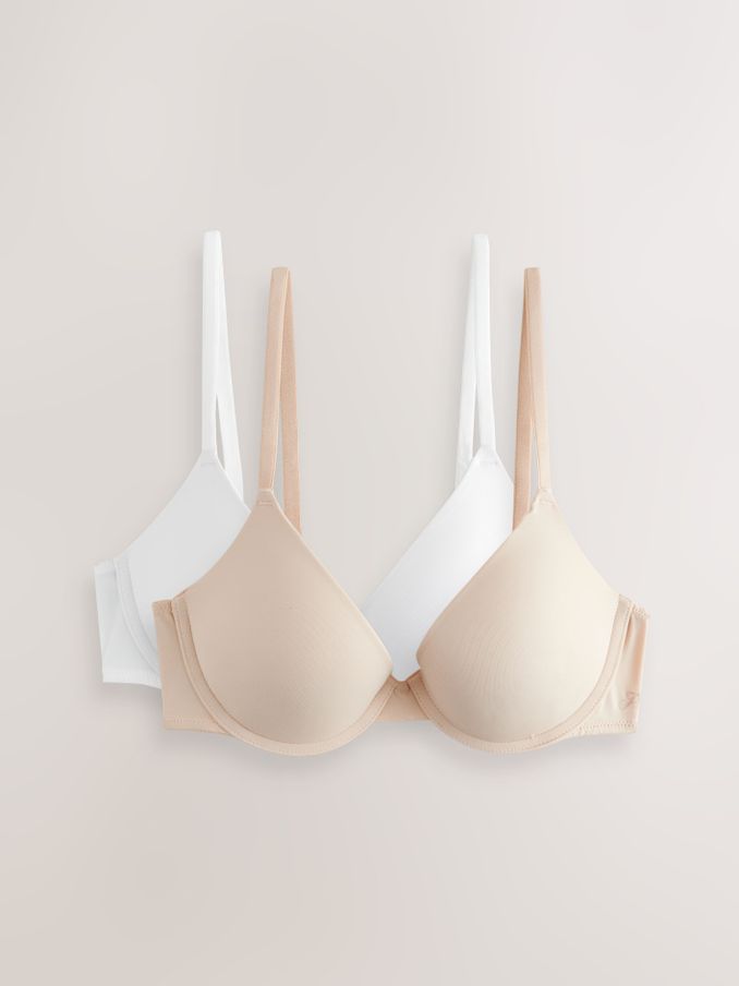 Marzipan Nude/White Push Up 2 Pack Bras (AG5421) | €46