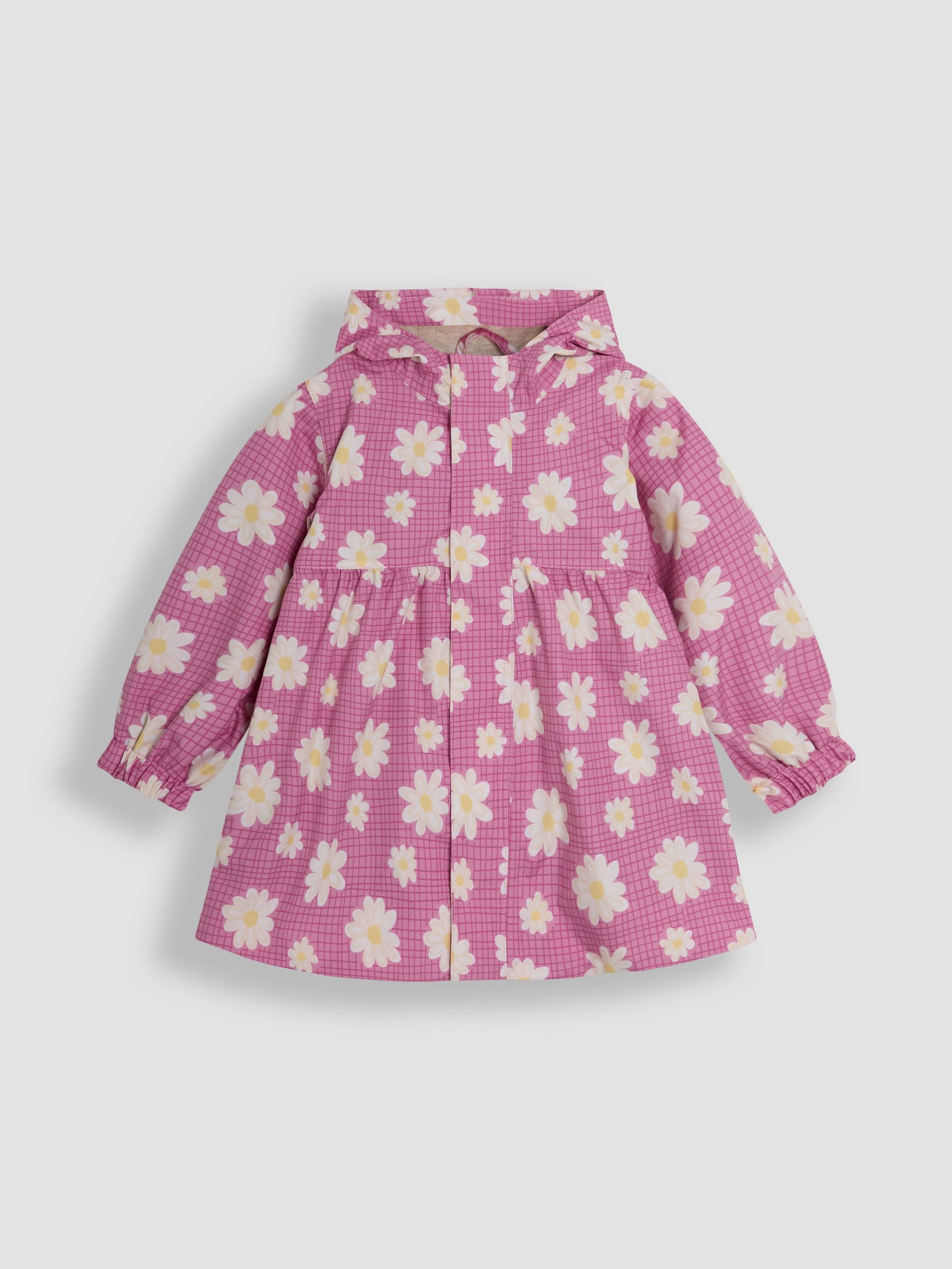 Pink Daisy Gathered Waterproof Jacket (AG5621) | $68 - $71