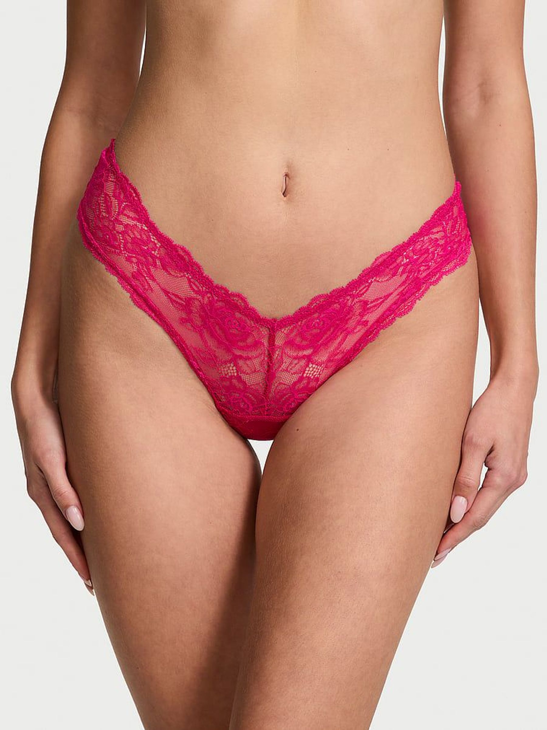Cherry Blossom Pink Cheeky Rose Lace Knickers (AG8787) | €20.50