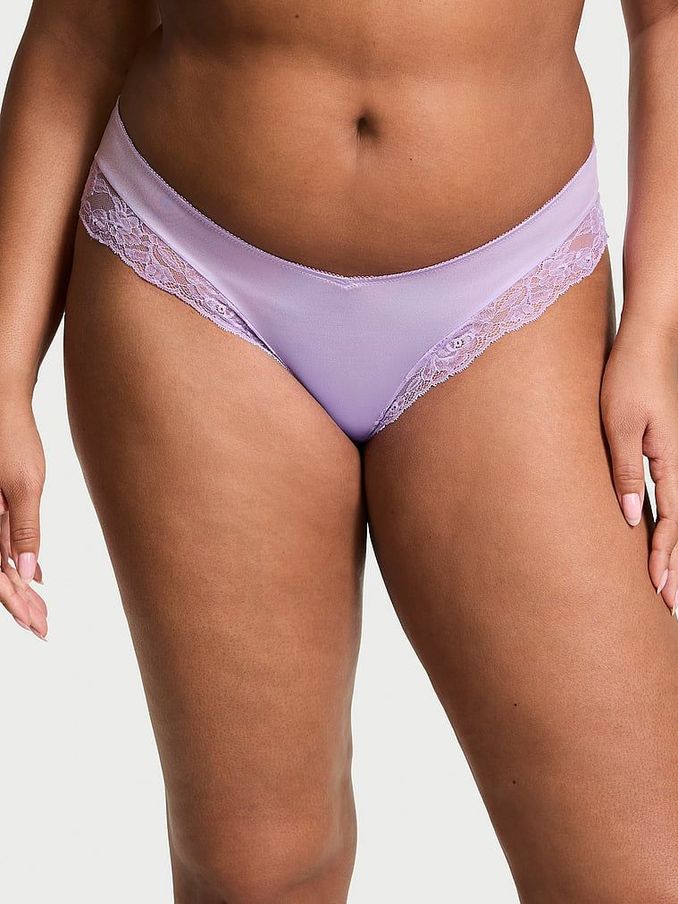 Charmed Violet Purple Cheeky Rose Lace Trim Knickers (AG8807) | €15.50