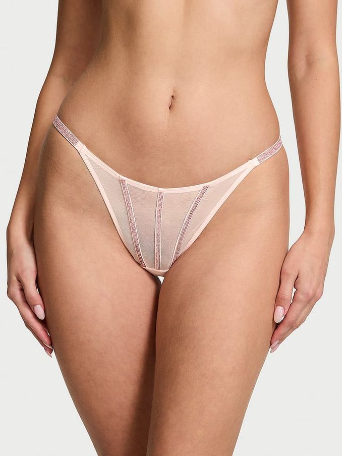 Angel Pink Sheer Shine Thong Knickers (AG8815) | €22.50