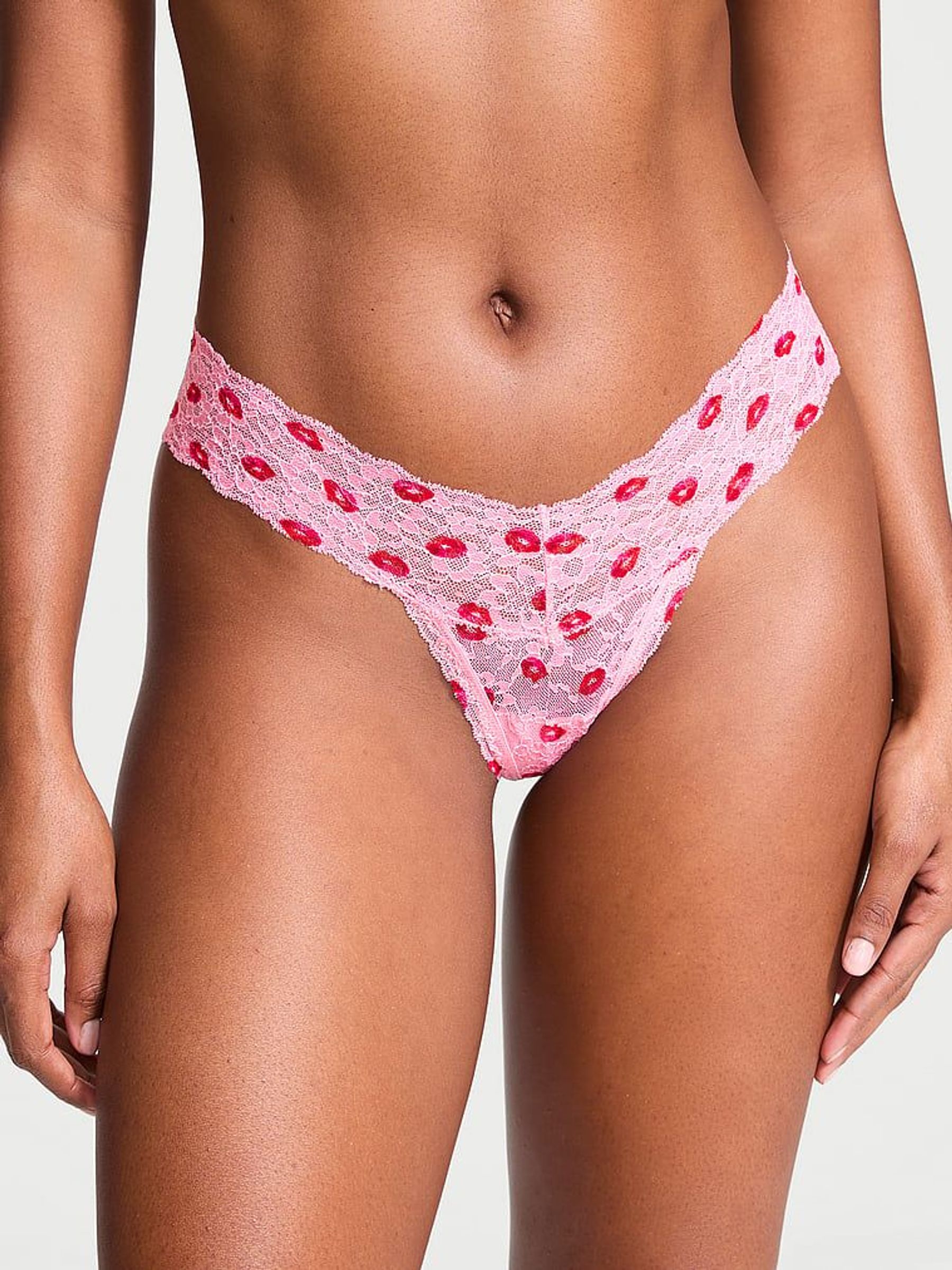 Pink Hope Lips Thong Knickers (AG8828) | €10.50