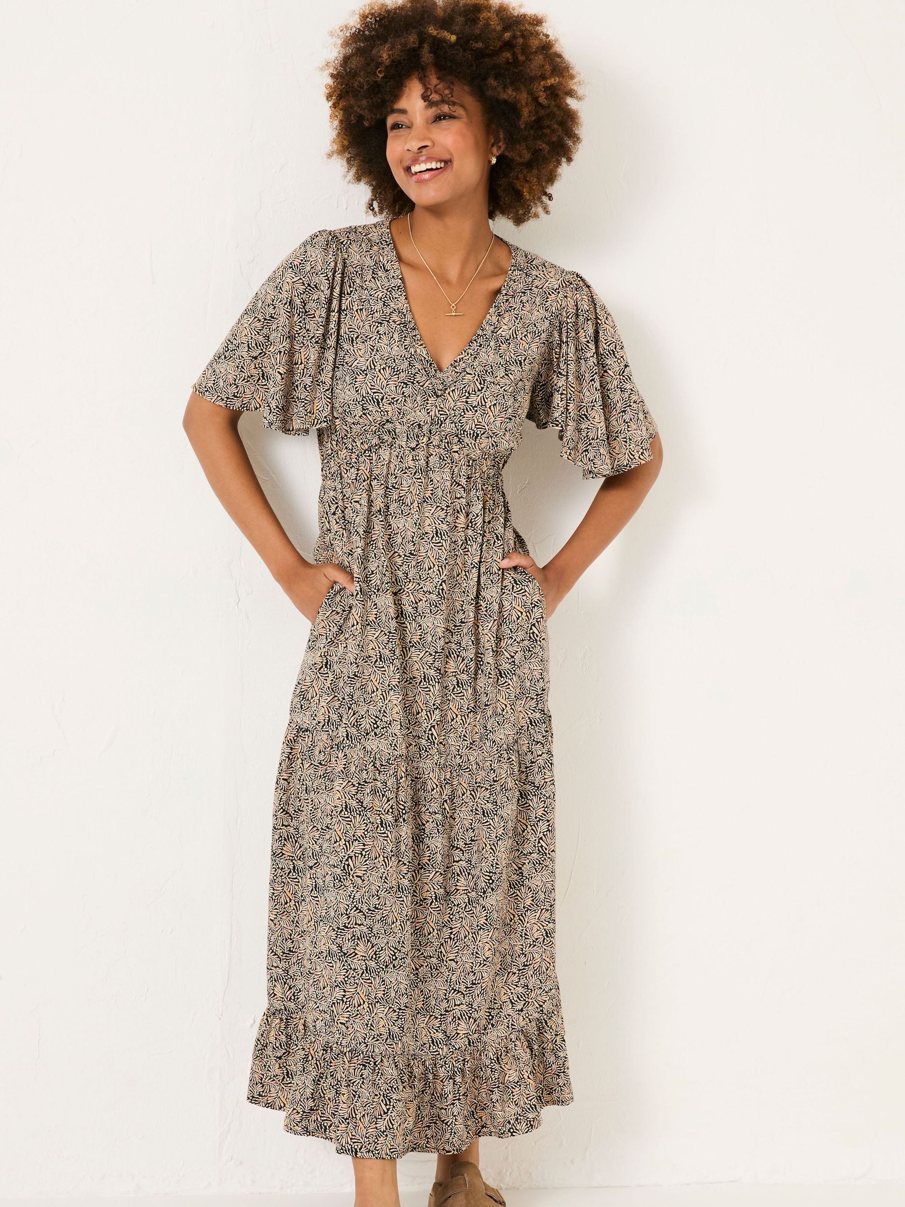 Black Grace Midi Dress (AG8977) | $106