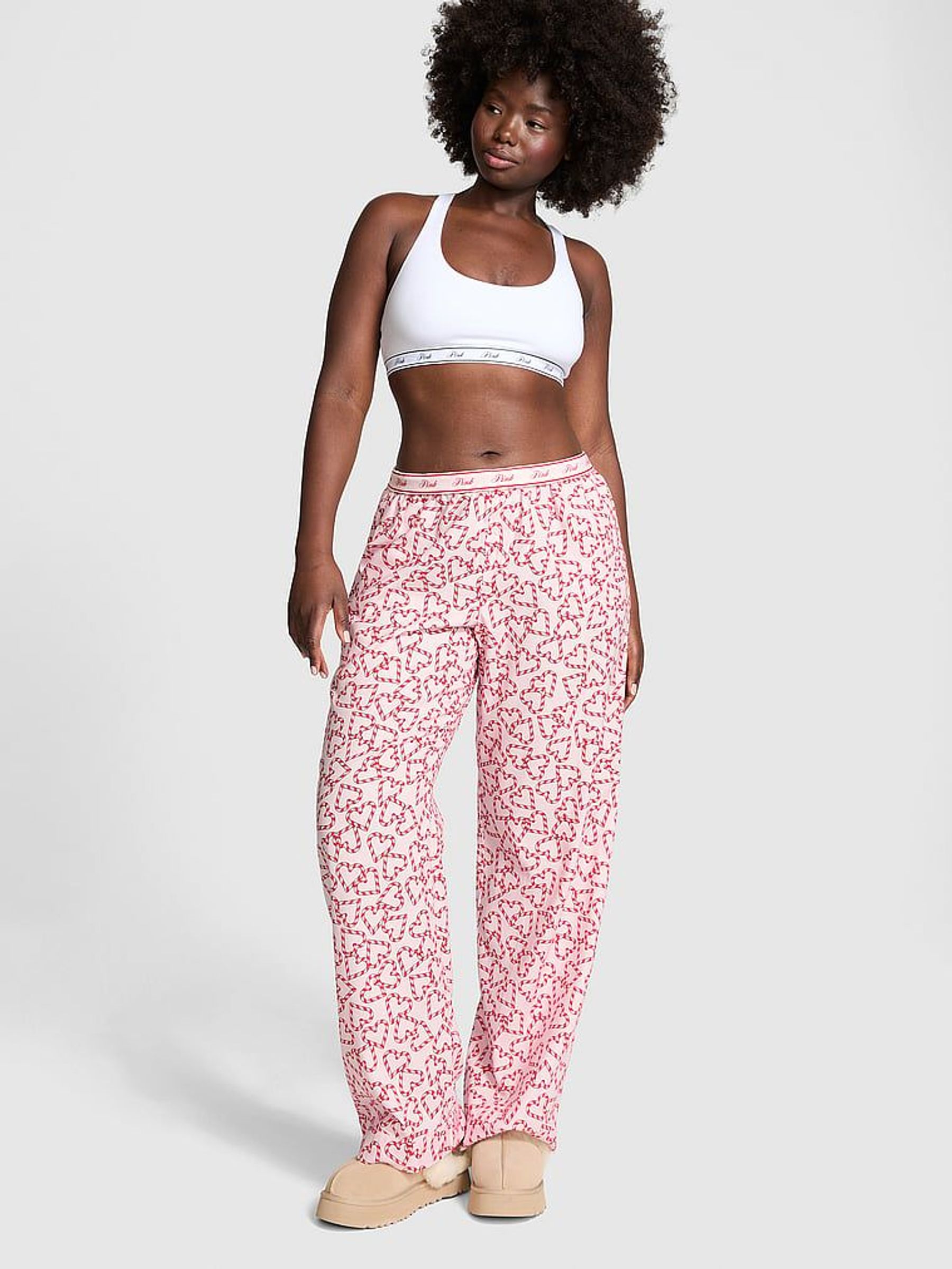 Pink Tulip Candy Cane Trouser Pyjama Bottoms (AH5197) | €45
