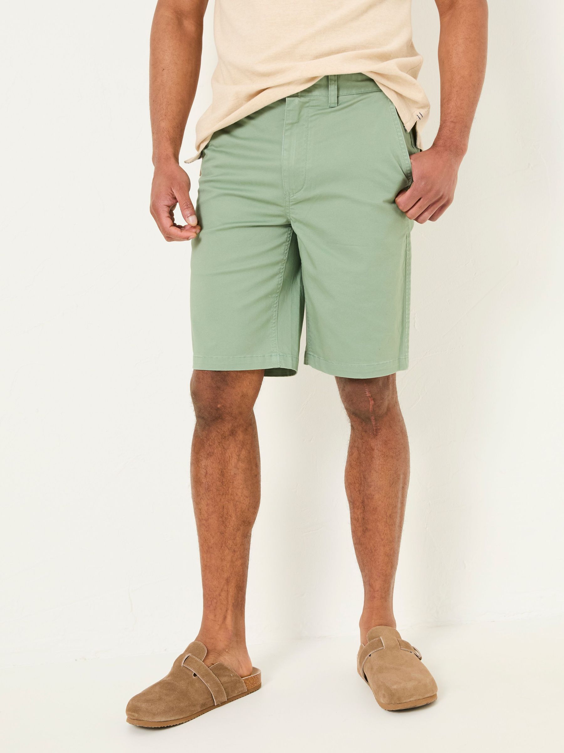 Mawes Green Chino Shorts (AJ1394) | $76