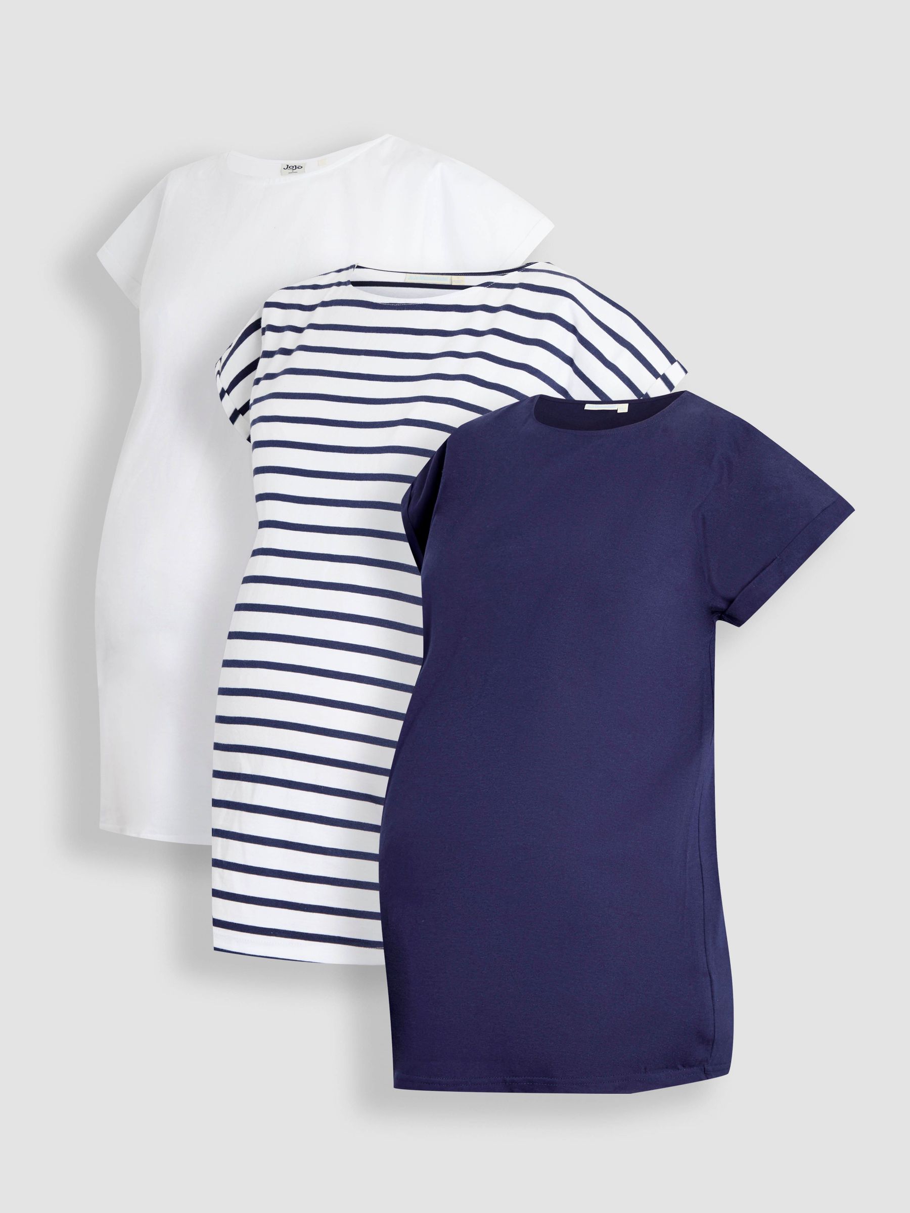 Midnight Maternity Boyfriend 100% Cotton T-Shirts 3 Pack (AJ4528) | $55