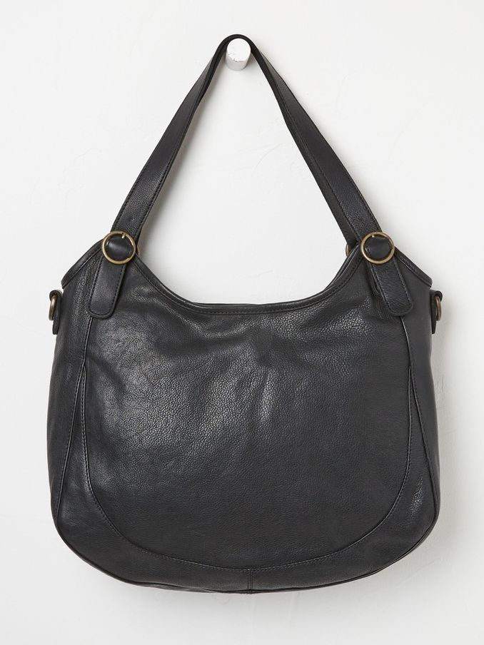 Tabitha Black Leather Tote Bag (AJ7480) | €100