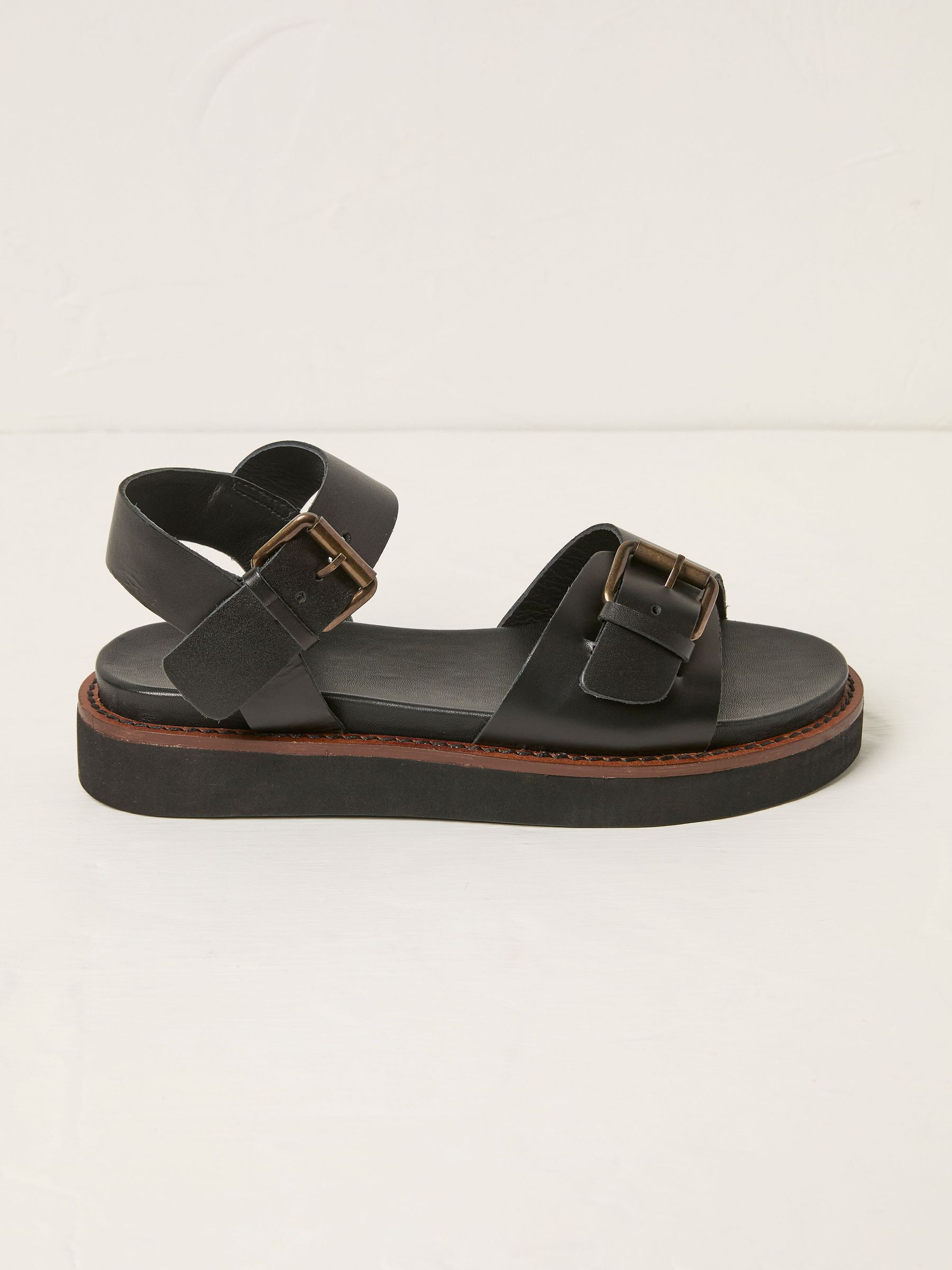 Ambie Black Buckle Sandal (AJ7855) | $92