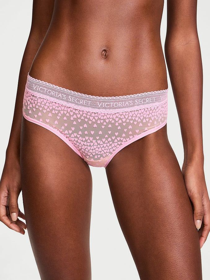 Cupid Pink Heart Hipster Logo Knickers (AK1063) | €10.50