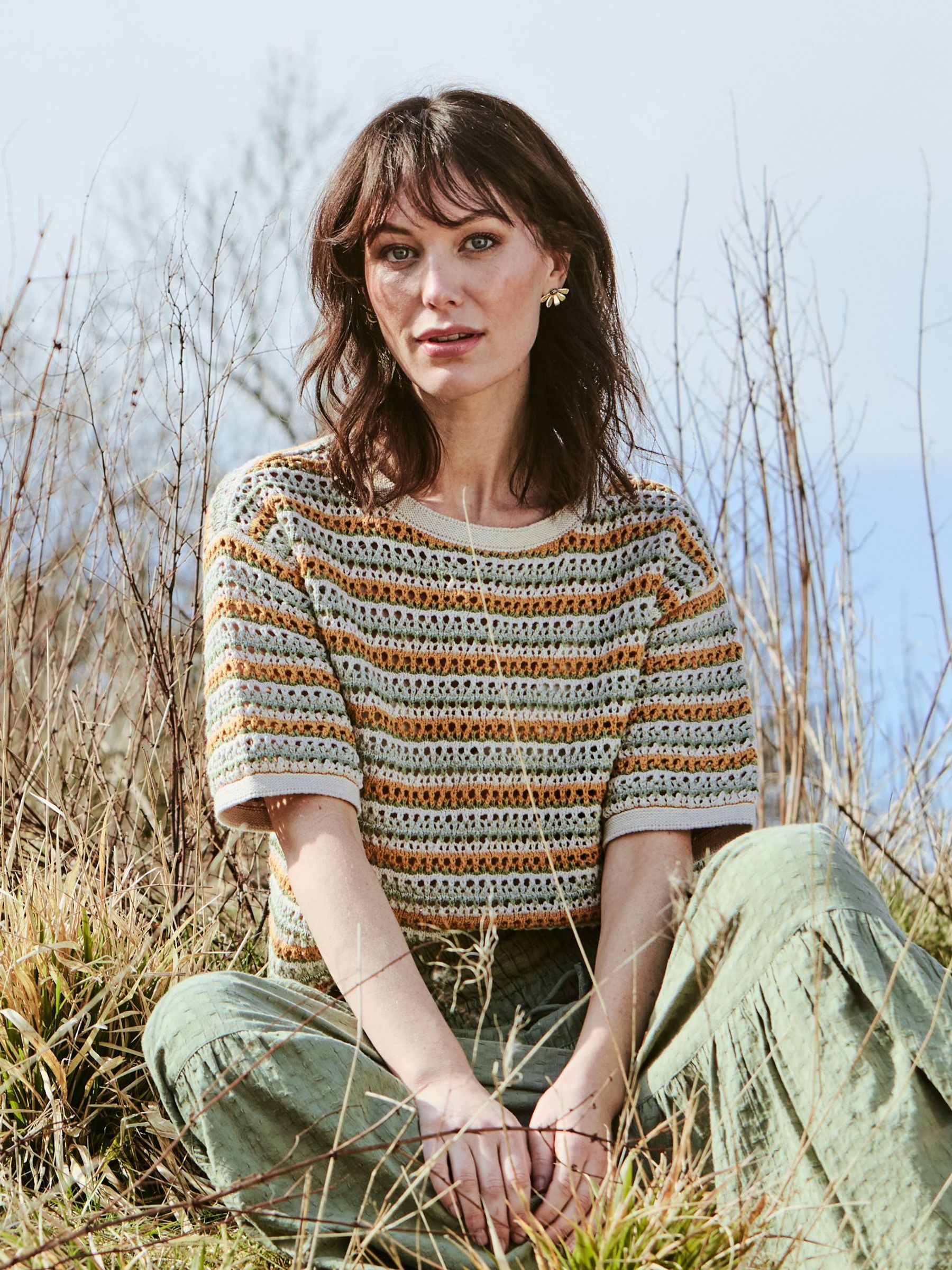 Yellow Beeble Knitted T-Shirt (AK4303) | €68.50