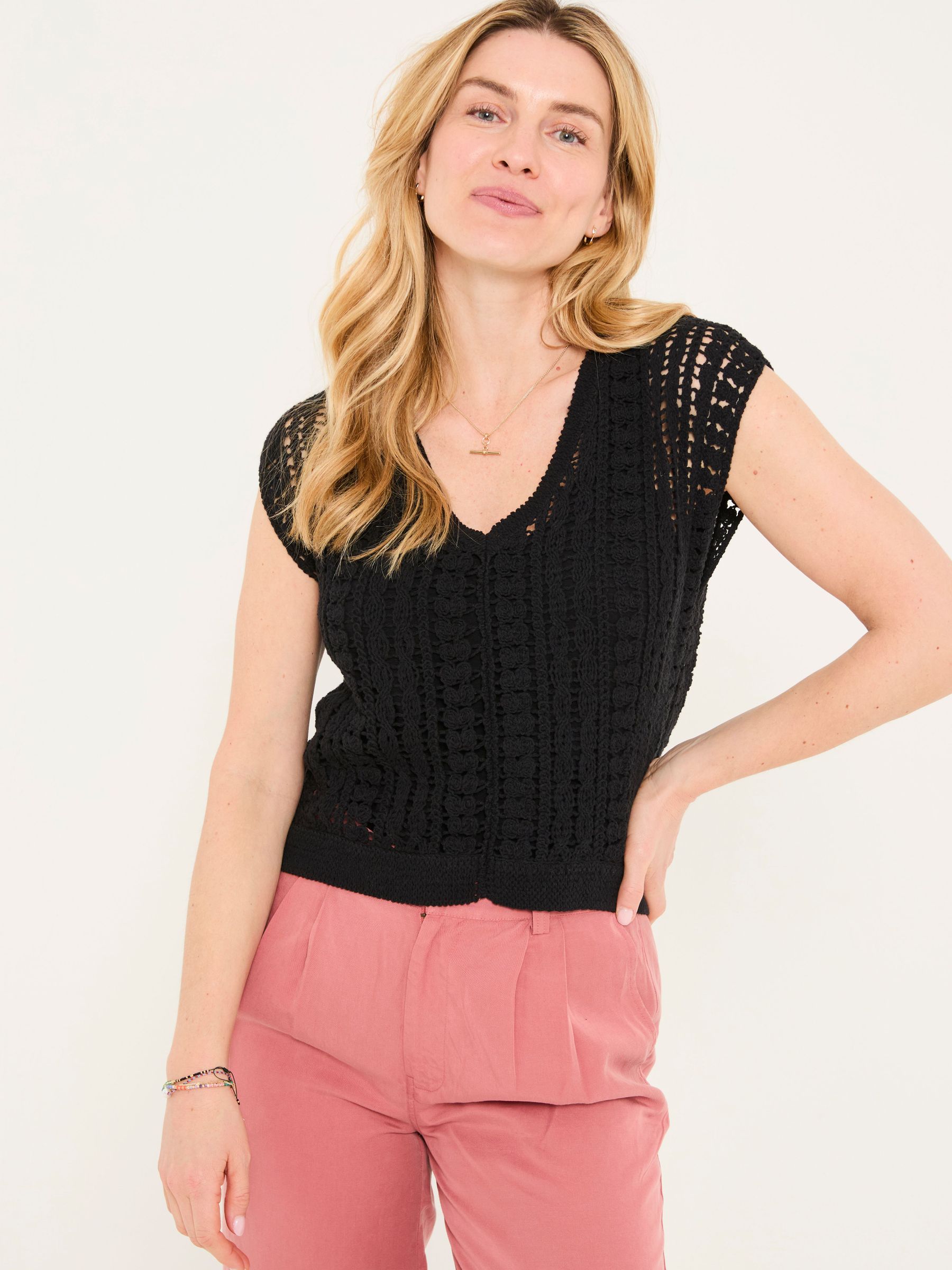 Florence Black Knitted Tank (AK4306) | €65