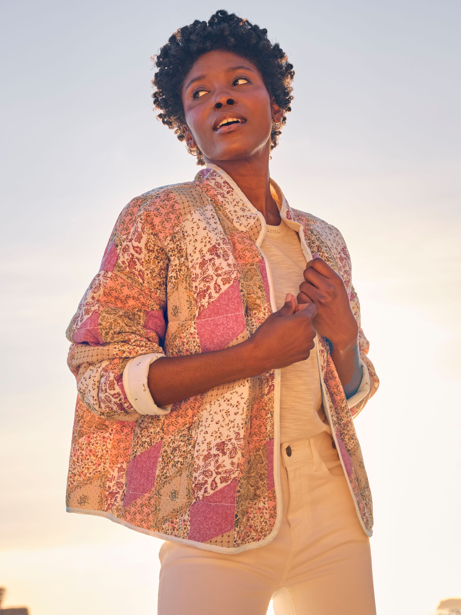 Evie Multi Quilted Patchwork Jacket (AK4762) | $119