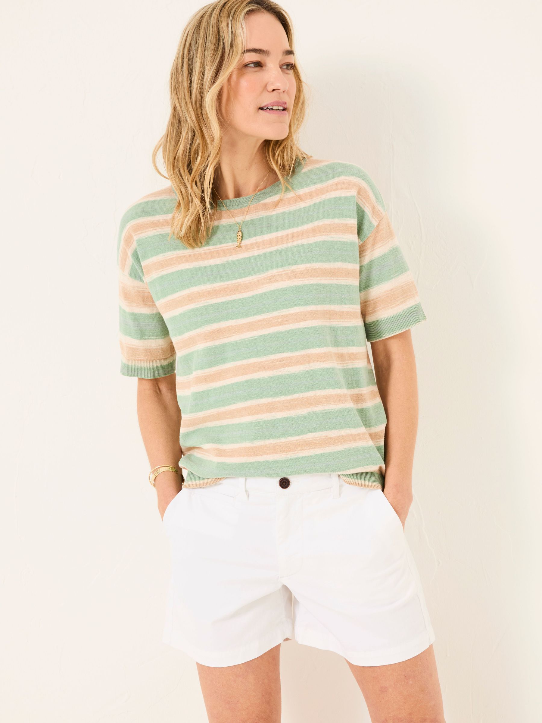 Padstow White Chino Shorts (AK4779) | $68
