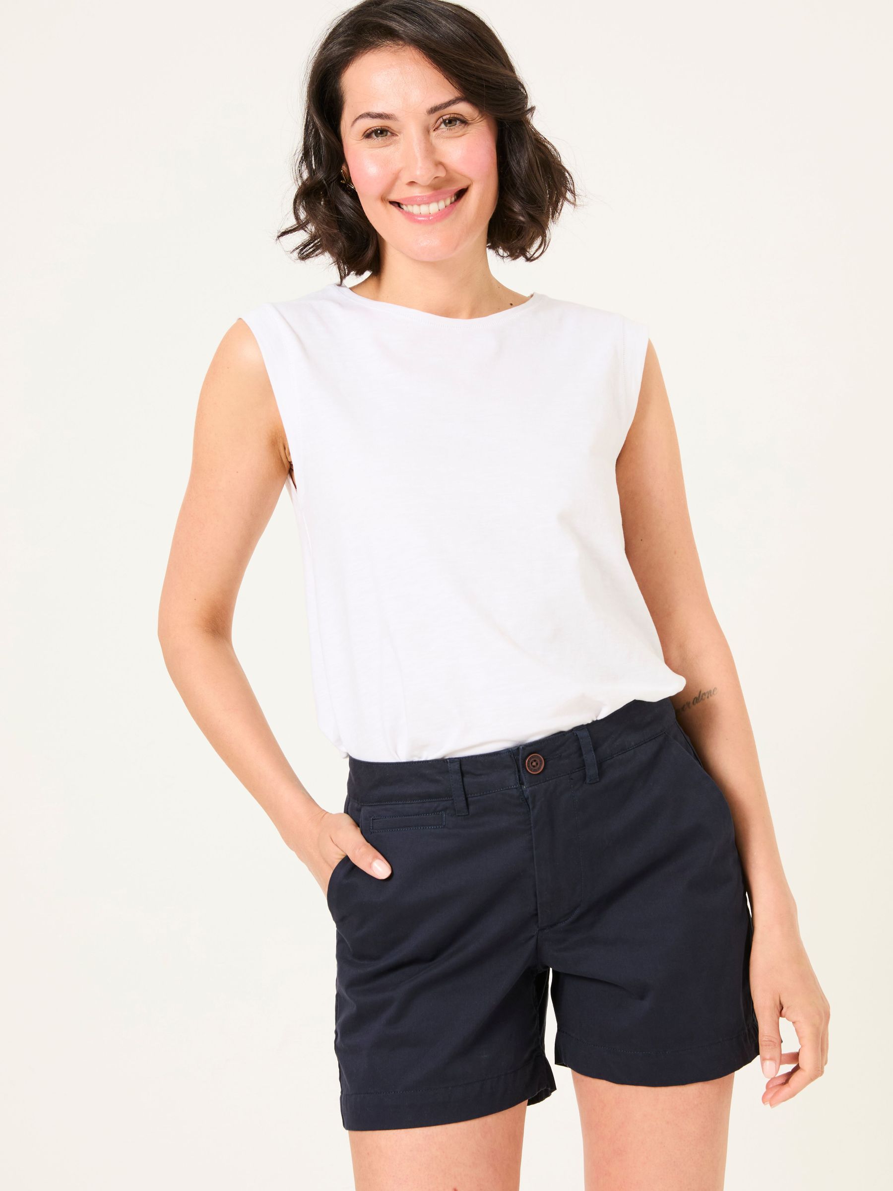 Padstow Navy Chino Shorts (AK4795) | $68