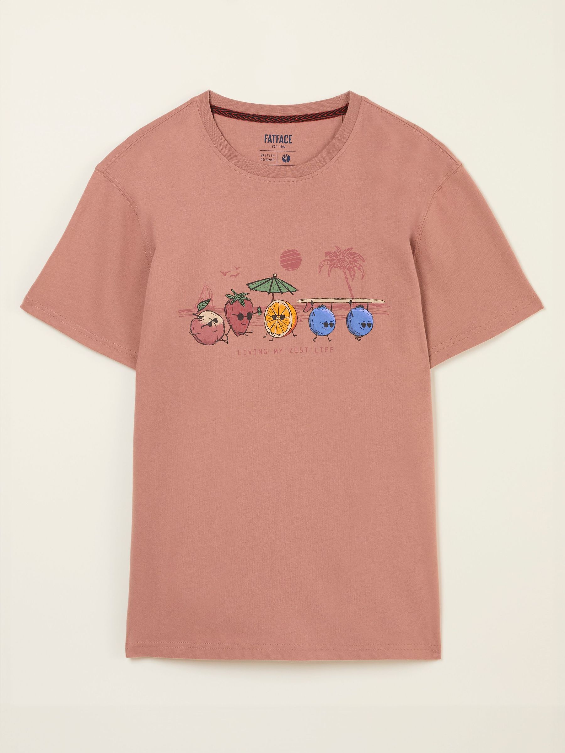 Brown Living The Zest Life Tshirt (AK4882) | $48