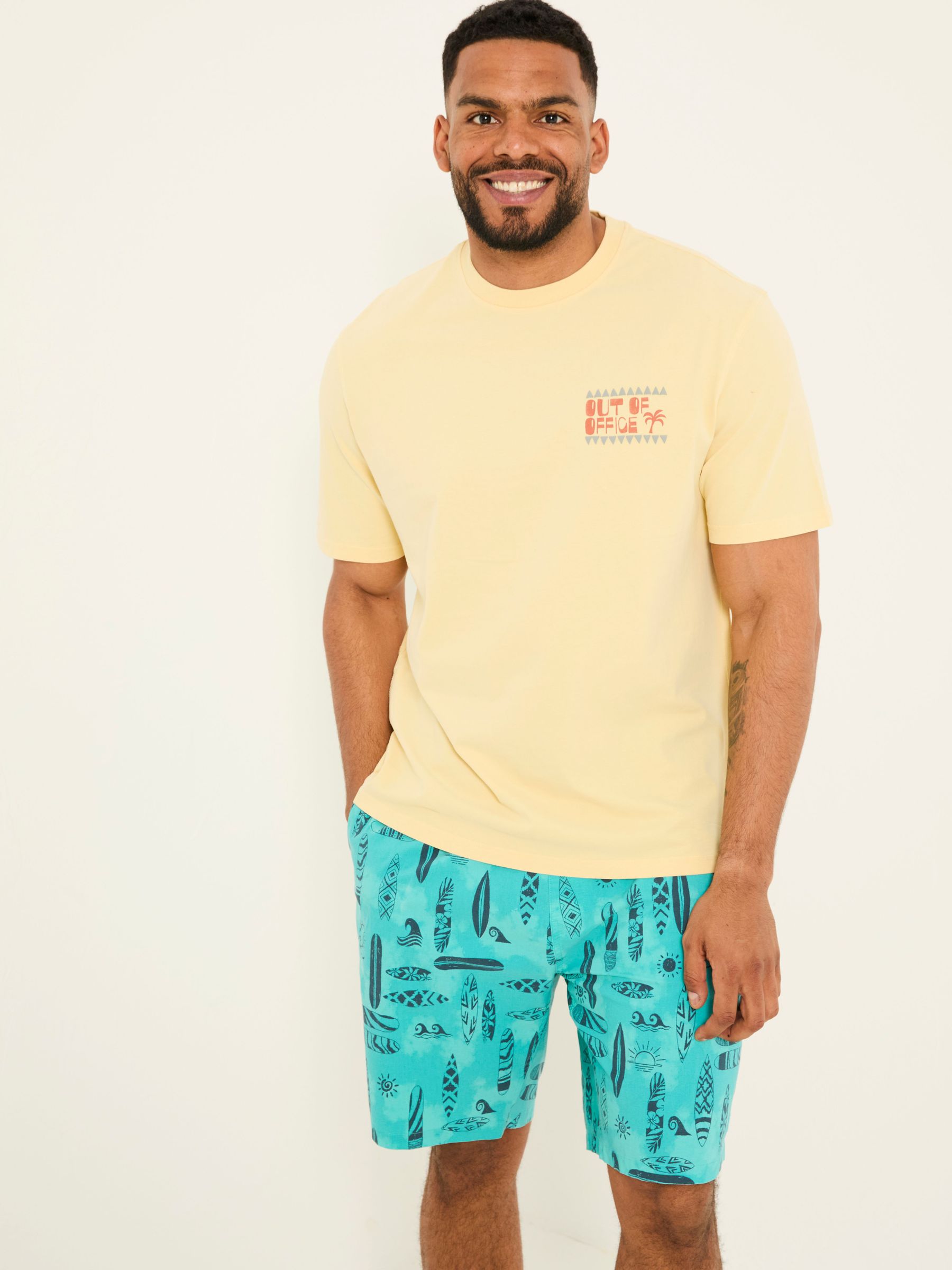 Yellow Out Of Office 100% Cotton T-Shirt (AK4883) | €36.50