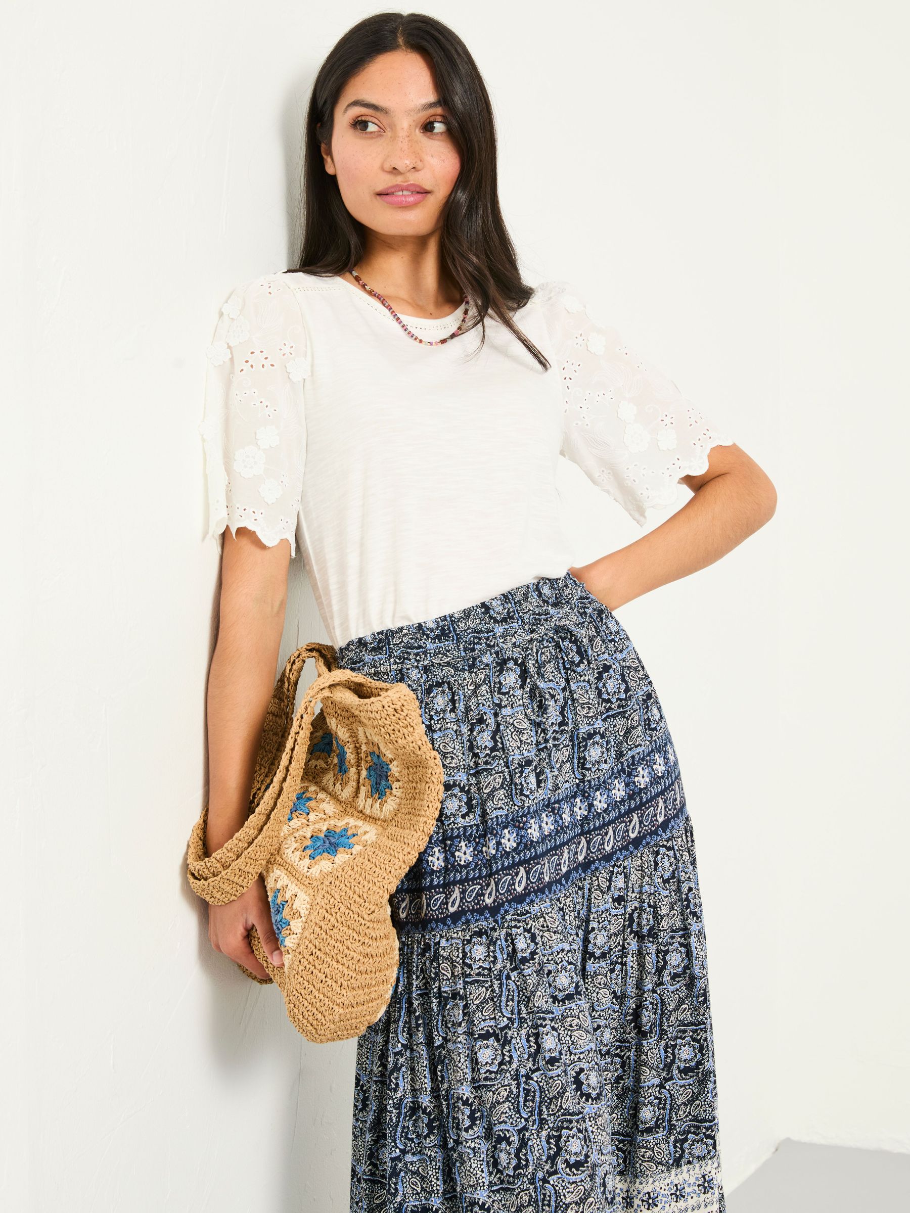 Women's Broderie Tops | Broderie Anglaise Tops | FatFace US