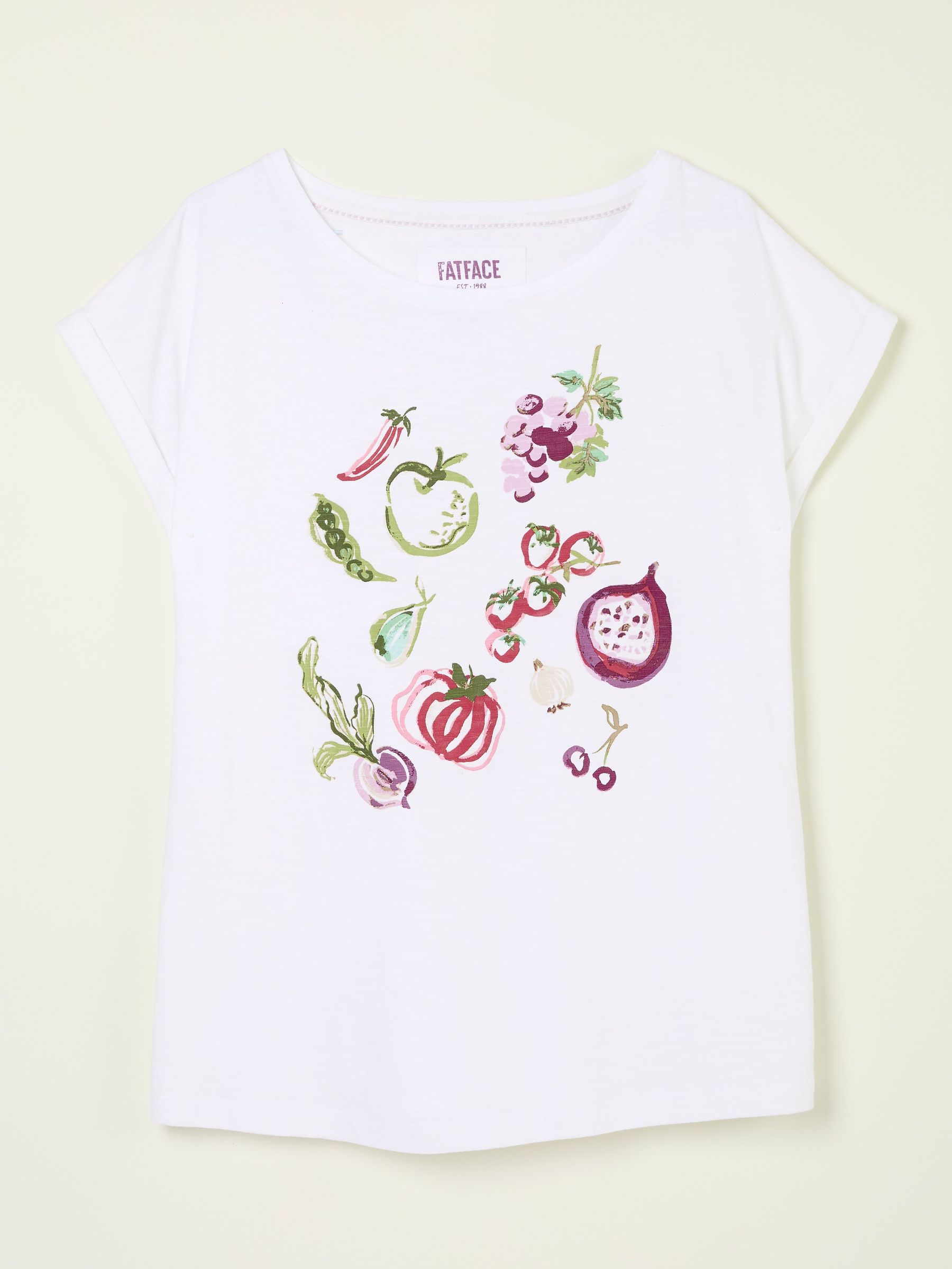 Ivy White Fruit Graphic T Shirt (AK5477) | €38.50