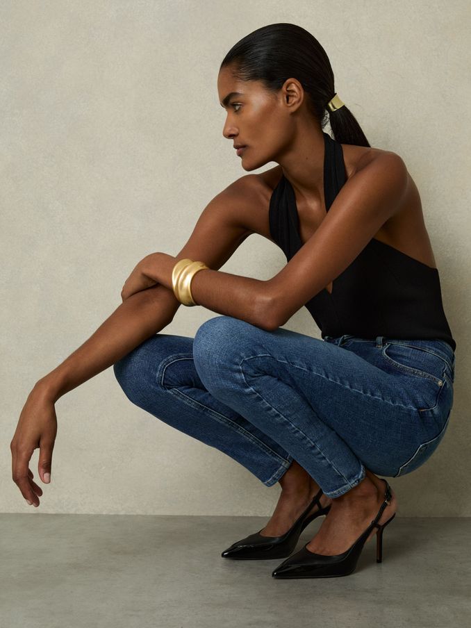 Skinny Jeans in Mid Blue (AK5956) | US$160