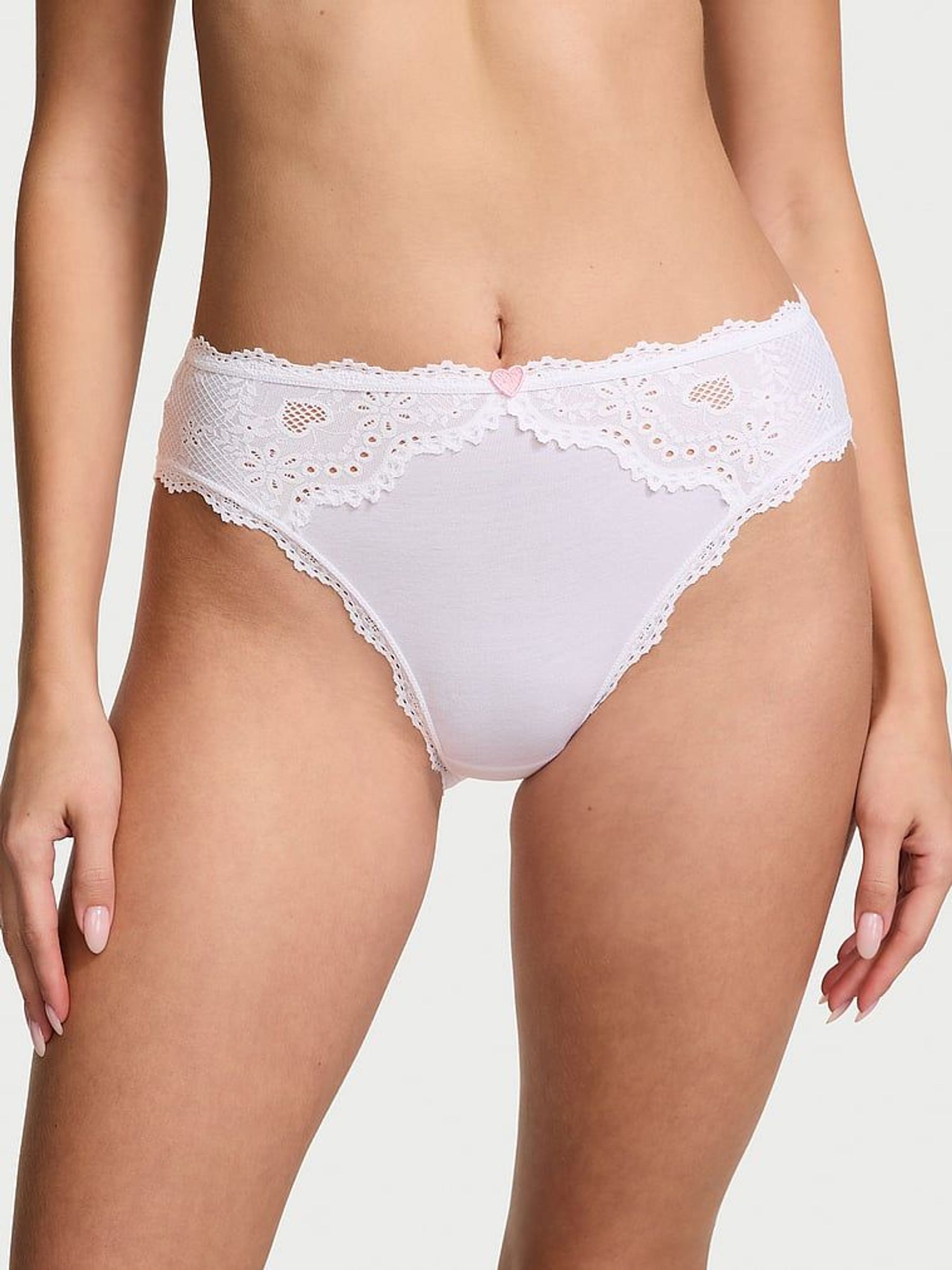 White Brief Heart Knickers (AK7422) | €10.50