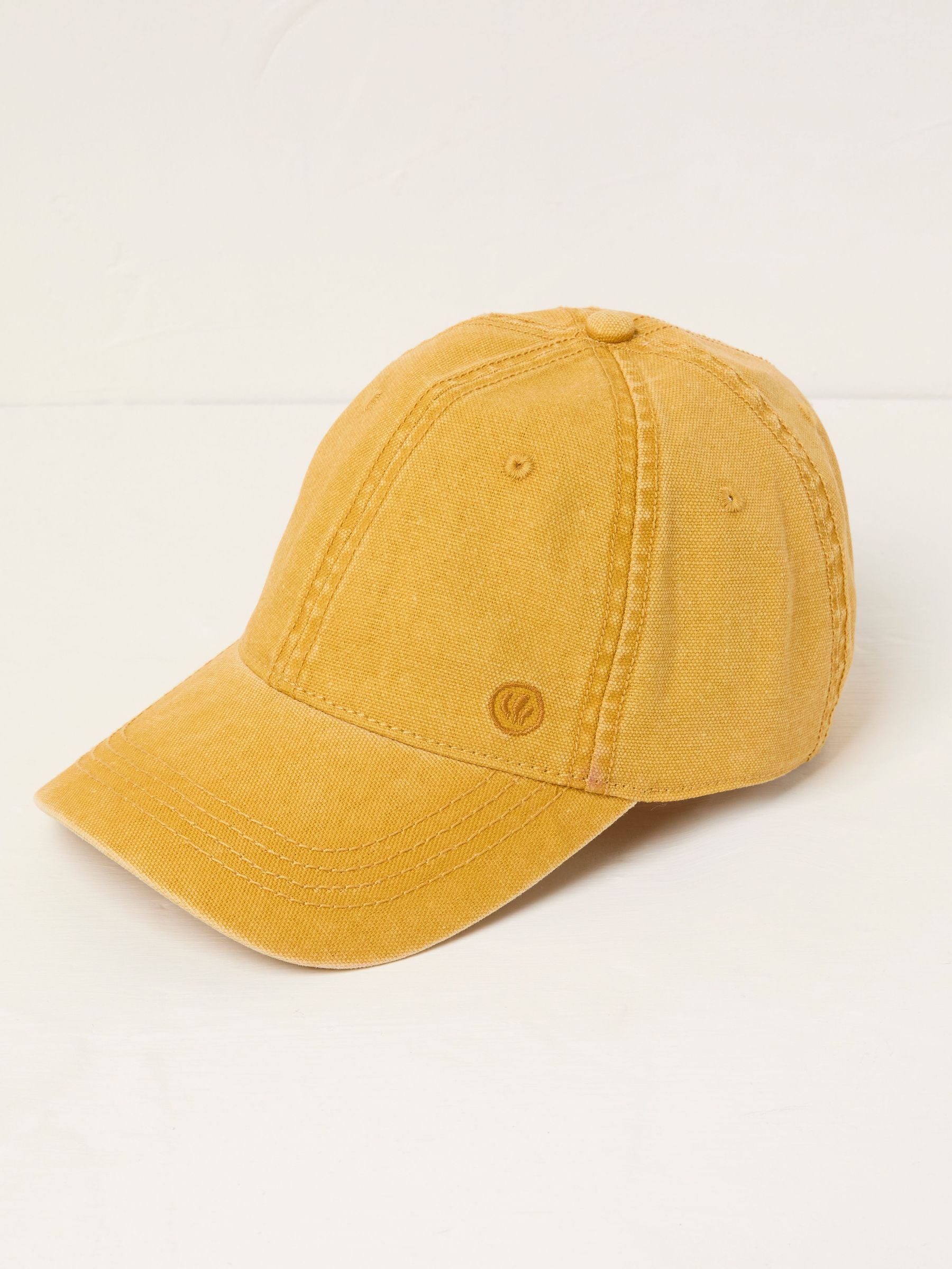 Mustard Yellow 100% Cotton Canvas Baseball Cap (AK7865) | €21