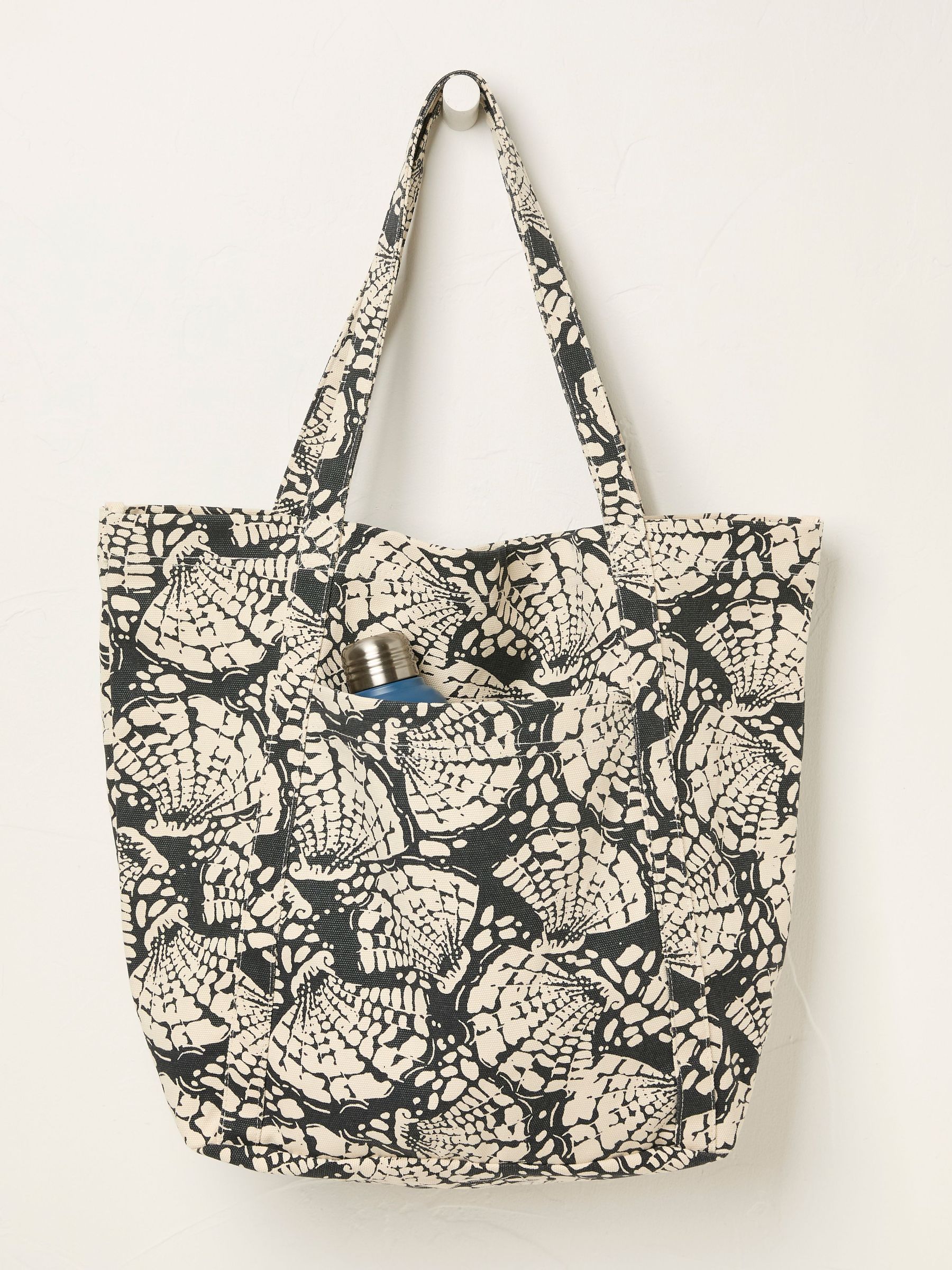 Astrid Black Shell Print Tote Bag (AL0377) | €38.50