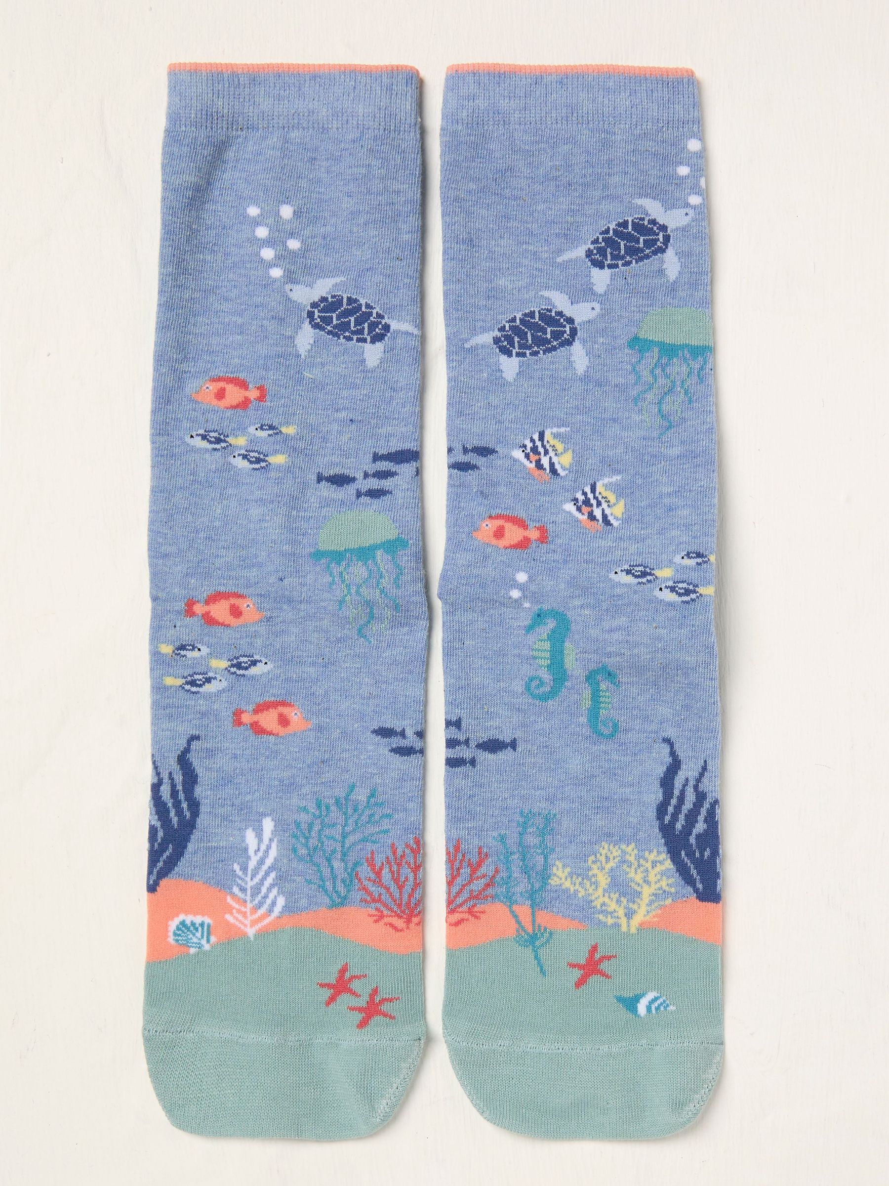 Blue Sealife Socks (AL0410) | €9.50