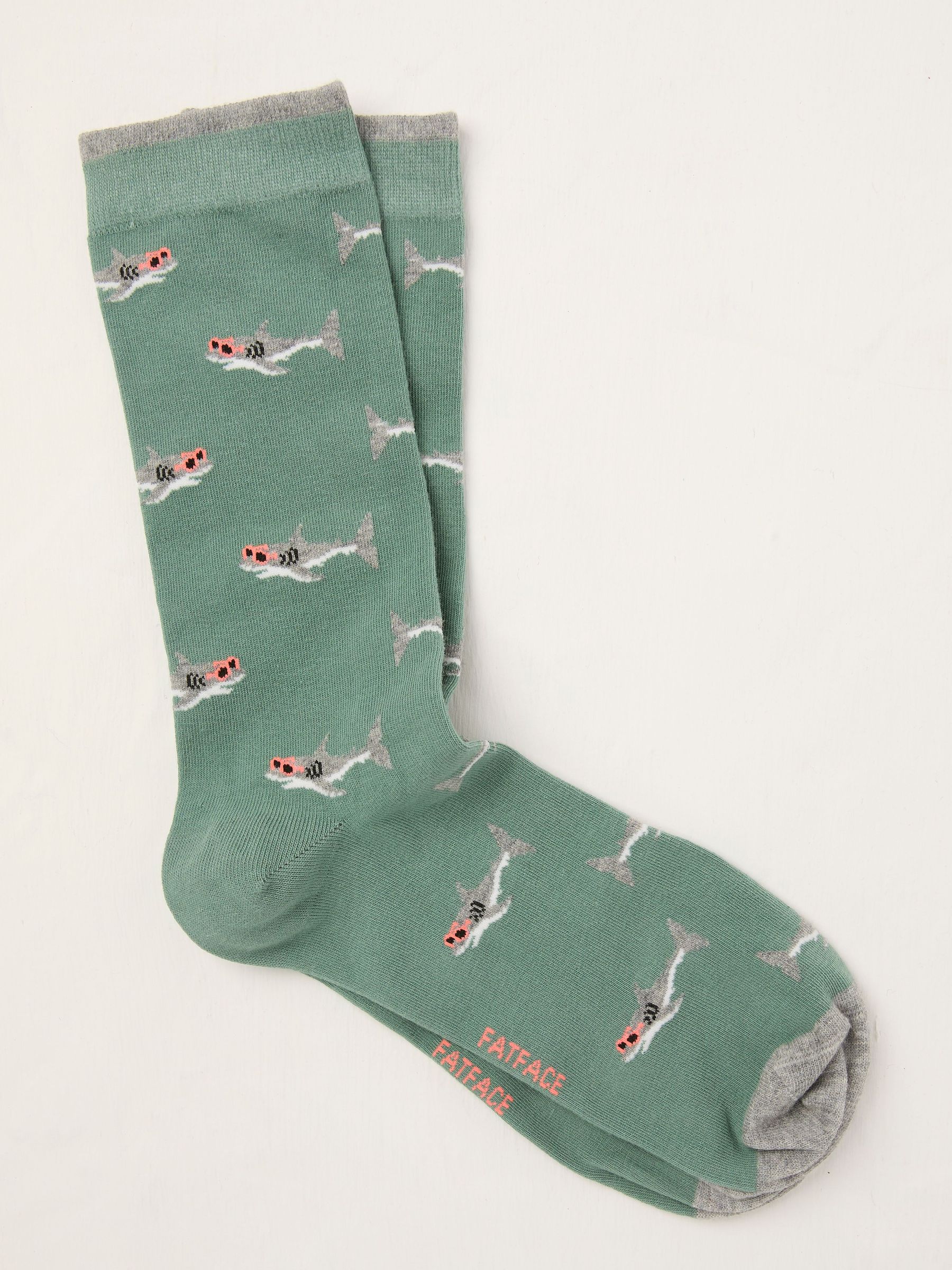 Green Shark Socks (AL0416) | €9.50