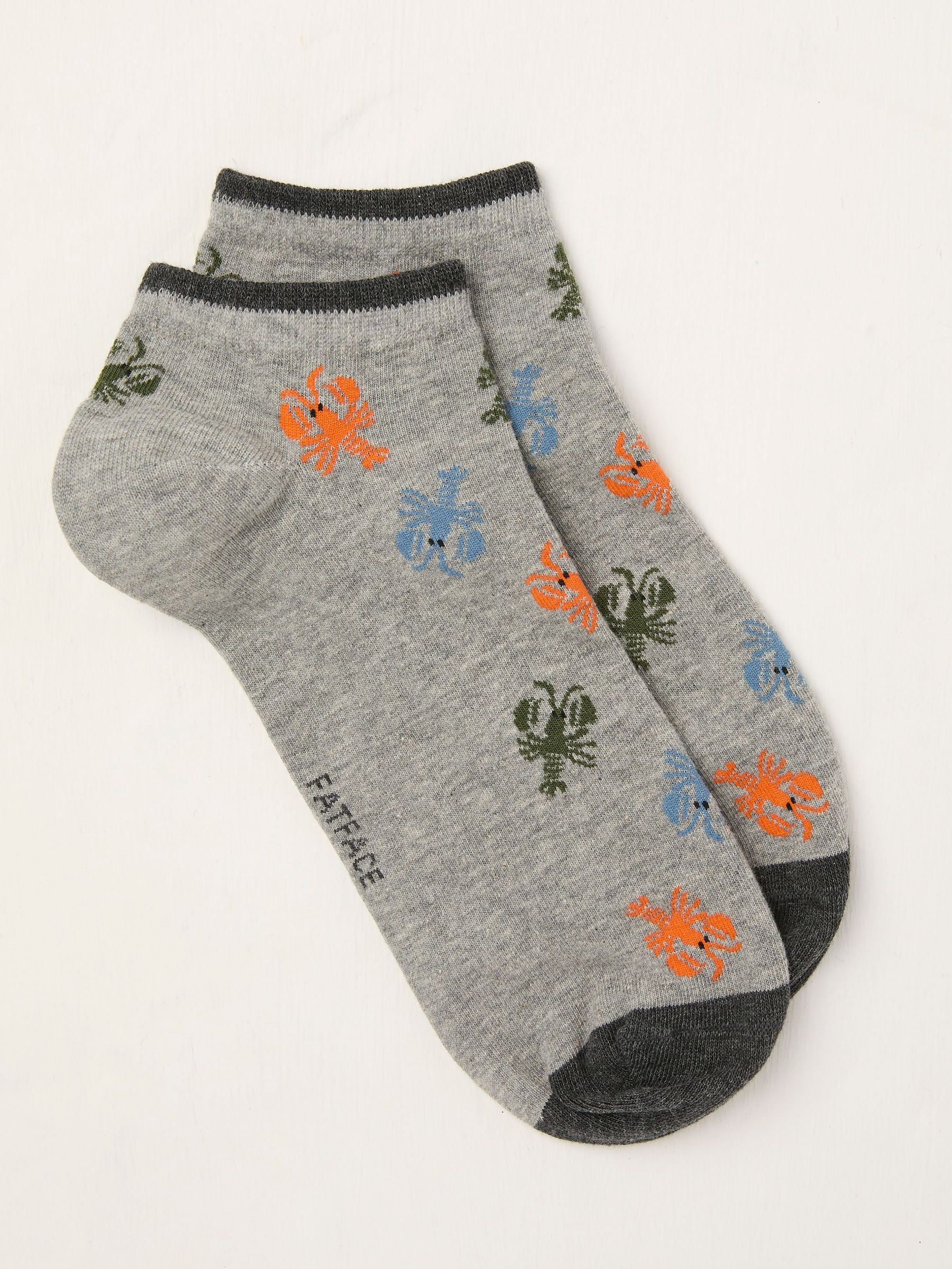Grey Lobster Trainer Socks (AL0429) | €7.50